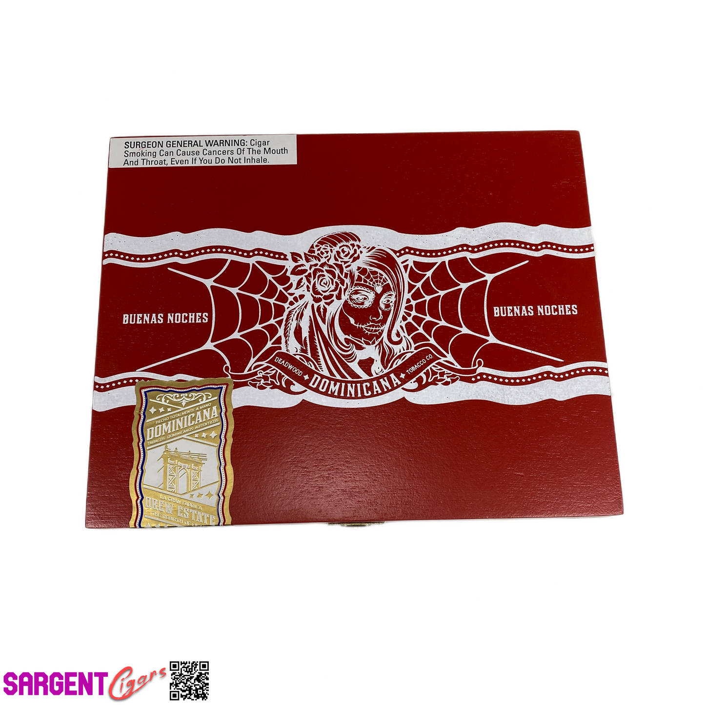 Deadwood Buenas Noches Toro Empty Wooden Cigar Box 9x7.25x1.25