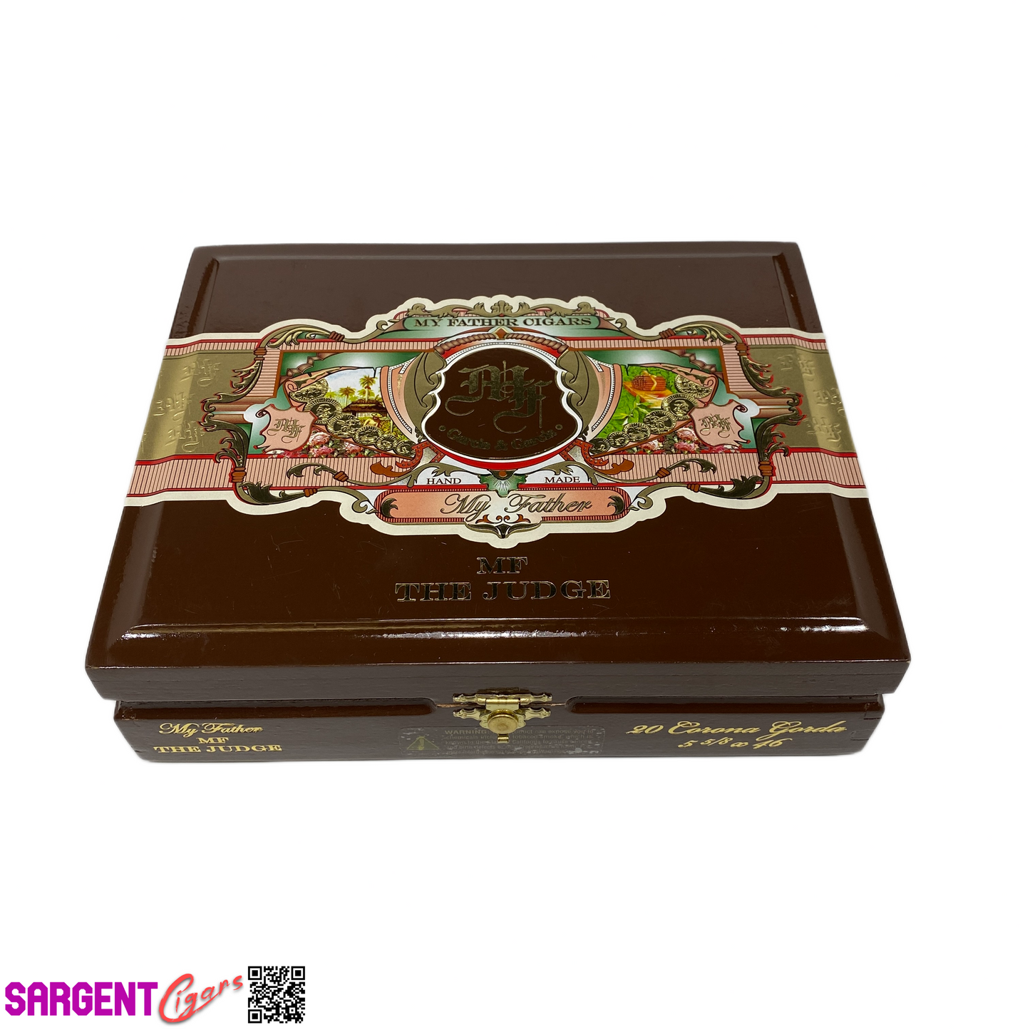 My Father Cigars The Judge Corona Gorda Empty Wooden Cigar Box 8.25x6.5x2.25 (1)
