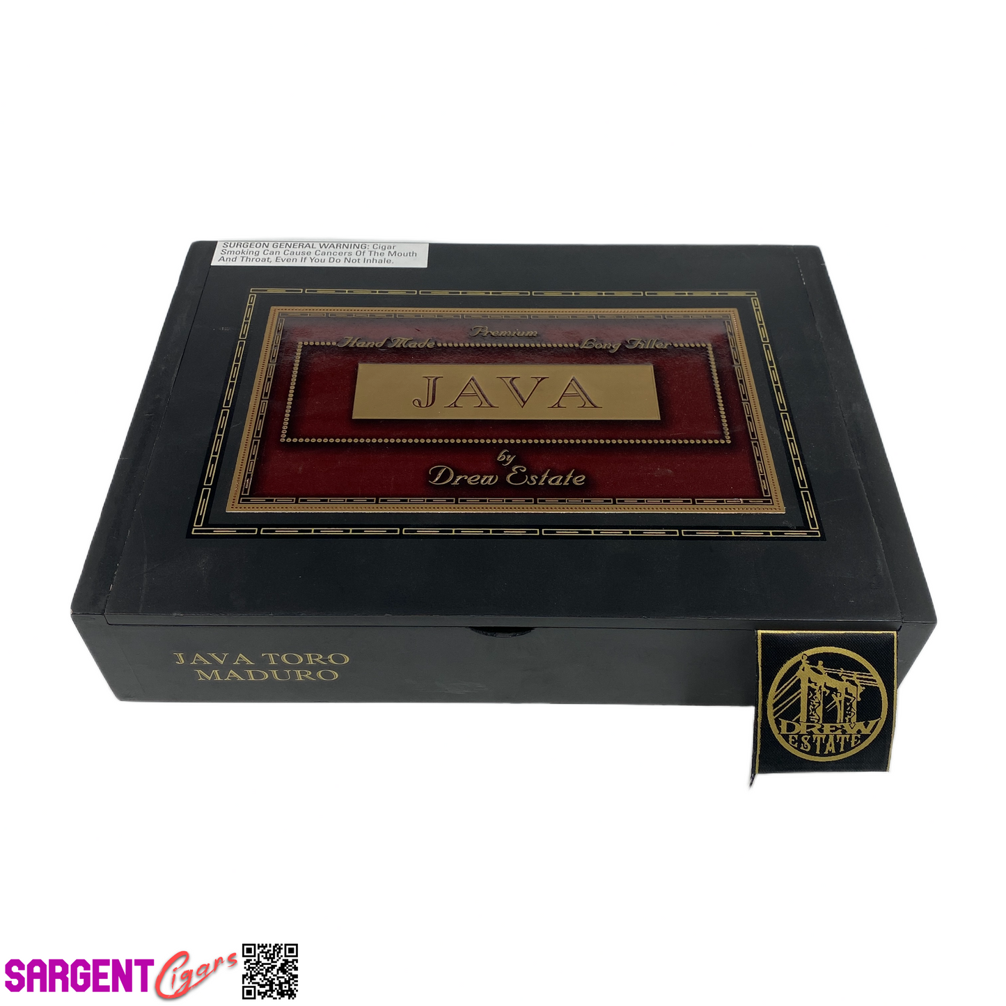 Java Maduro Toro Empty Wooden Cigar Box 10x7.25x2