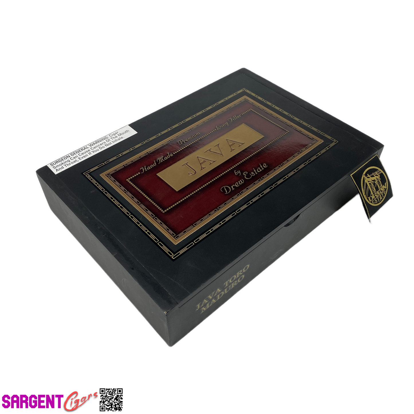 Java Maduro Toro Empty Wooden Cigar Box 10x7.25x2