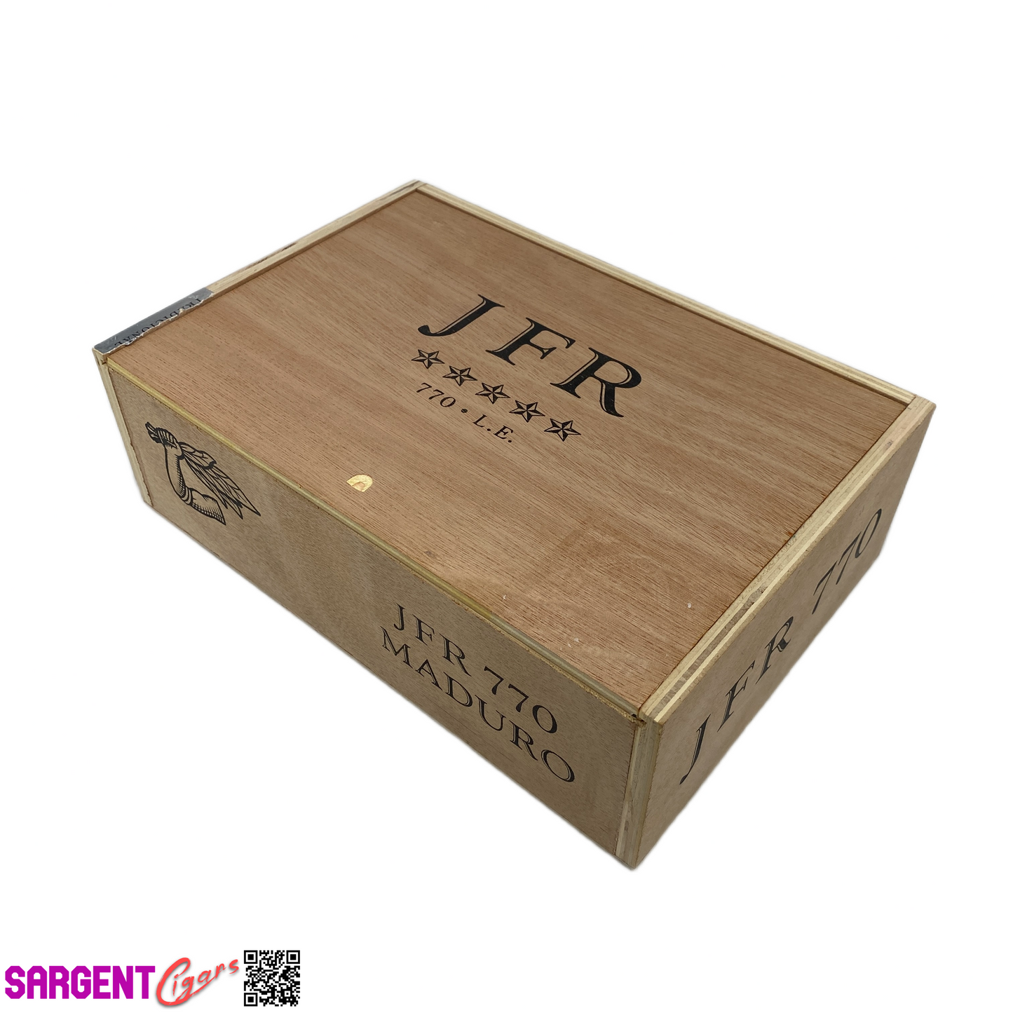 JFR Maduro 770 Empty Wooden Cigar Box 11.5x8x3.5