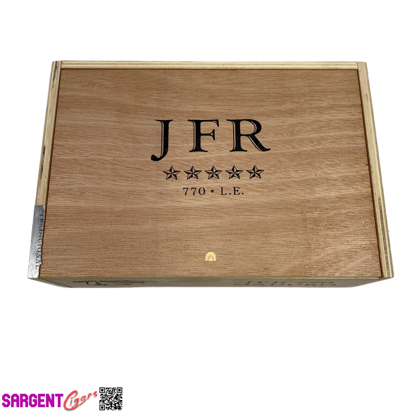 JFR Maduro 770 Empty Wooden Cigar Box 11.5x8x3.5