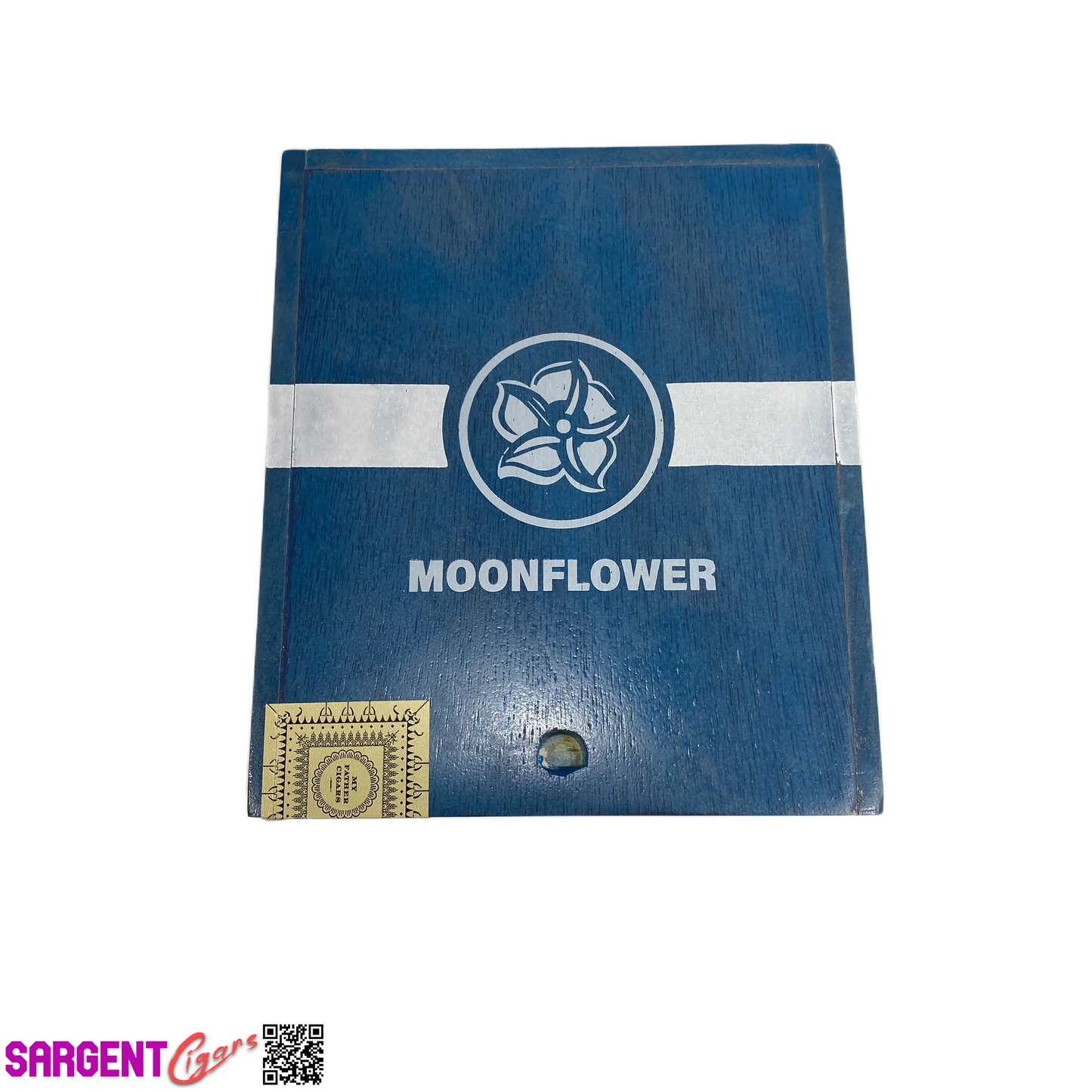 Crowned Heads Moonflower Corona Gorda Empty Wooden Cigar Box 5.75x6.75x2.5
