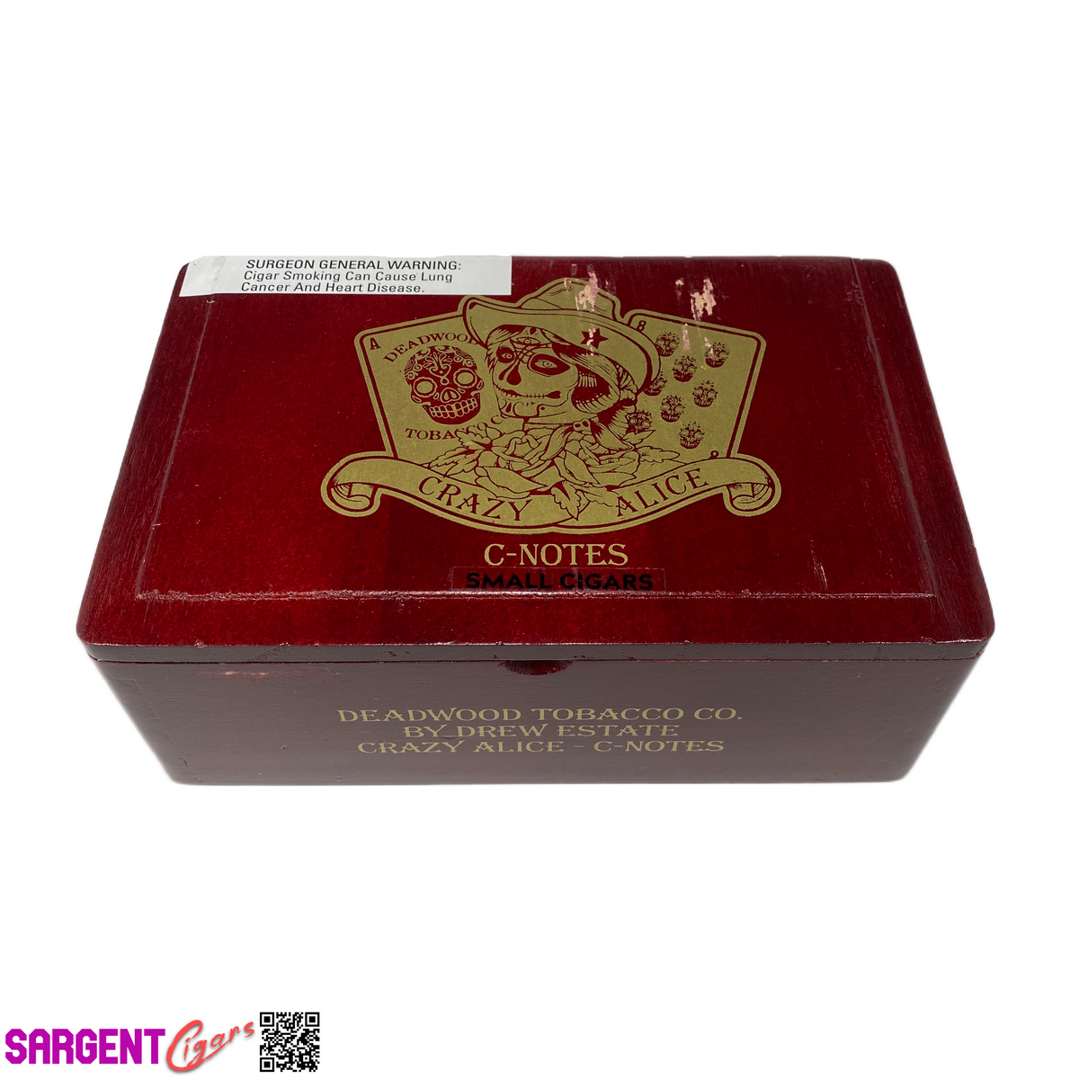 Deadwood C-Notes Empty Wooden Cigar Box 8x5x3 (1)