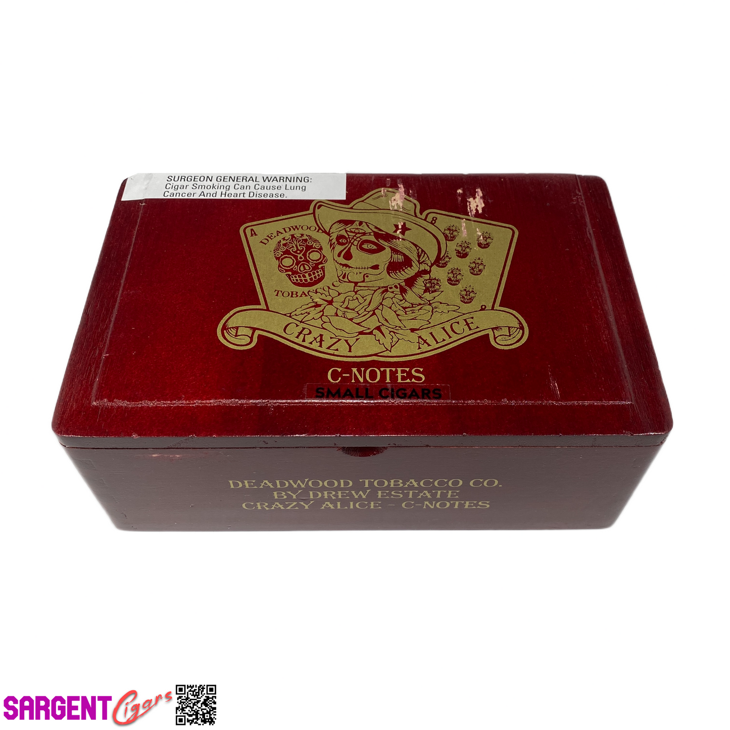 Deadwood C-Notes Empty Wooden Cigar Box 8x5x3 (1)