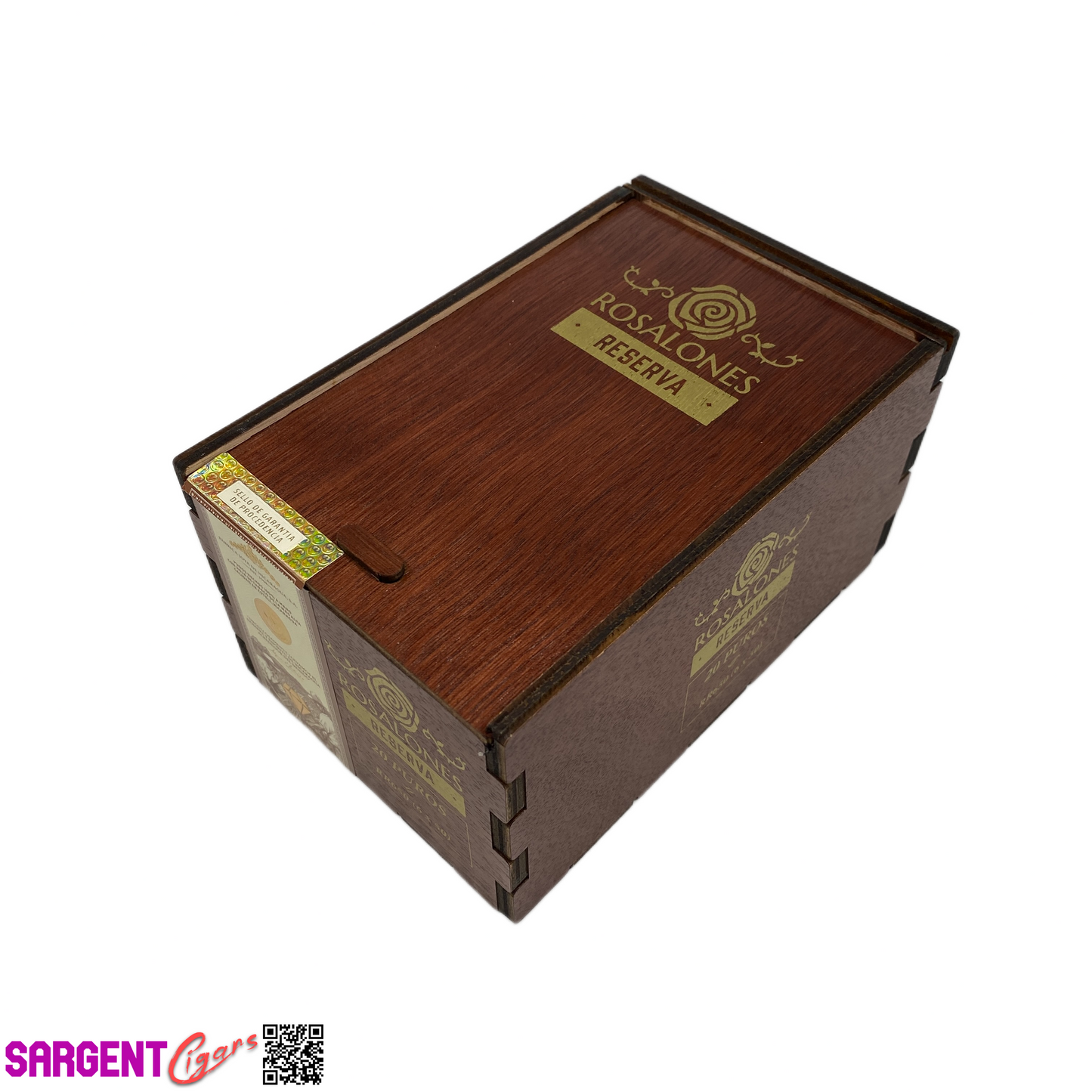 Rosalones Reserva RR650 Empty Wooden Cigar Box 4.5x7x3.5