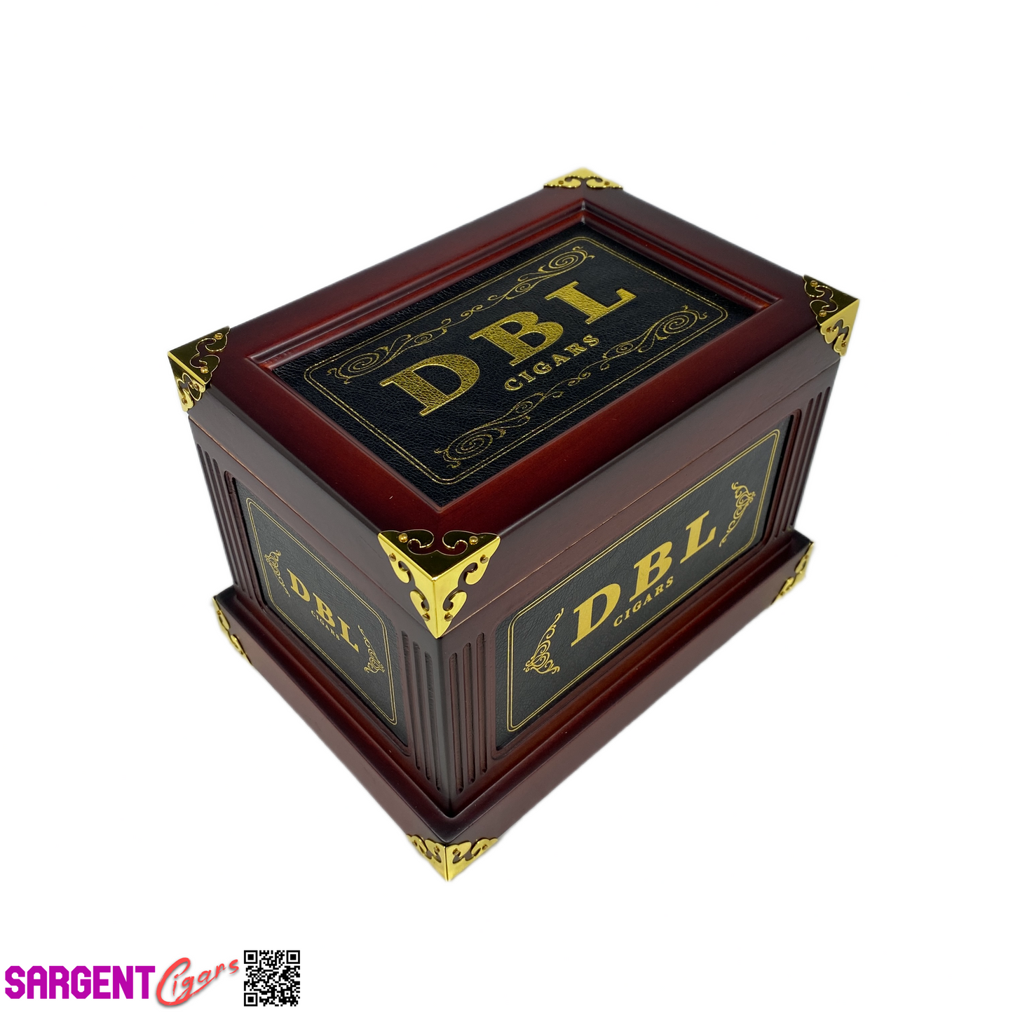 DBL Chengo Claro Empty Wooden Cigar Box 7.75x5x5.5