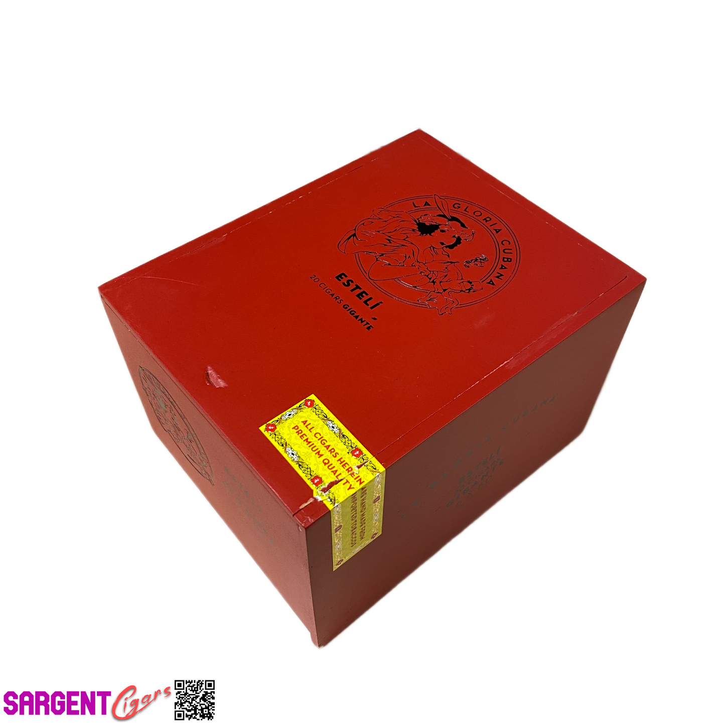 La Gloria Esteli Gigante Empty Wooden Cigar Box 5.5x6.75x4.5