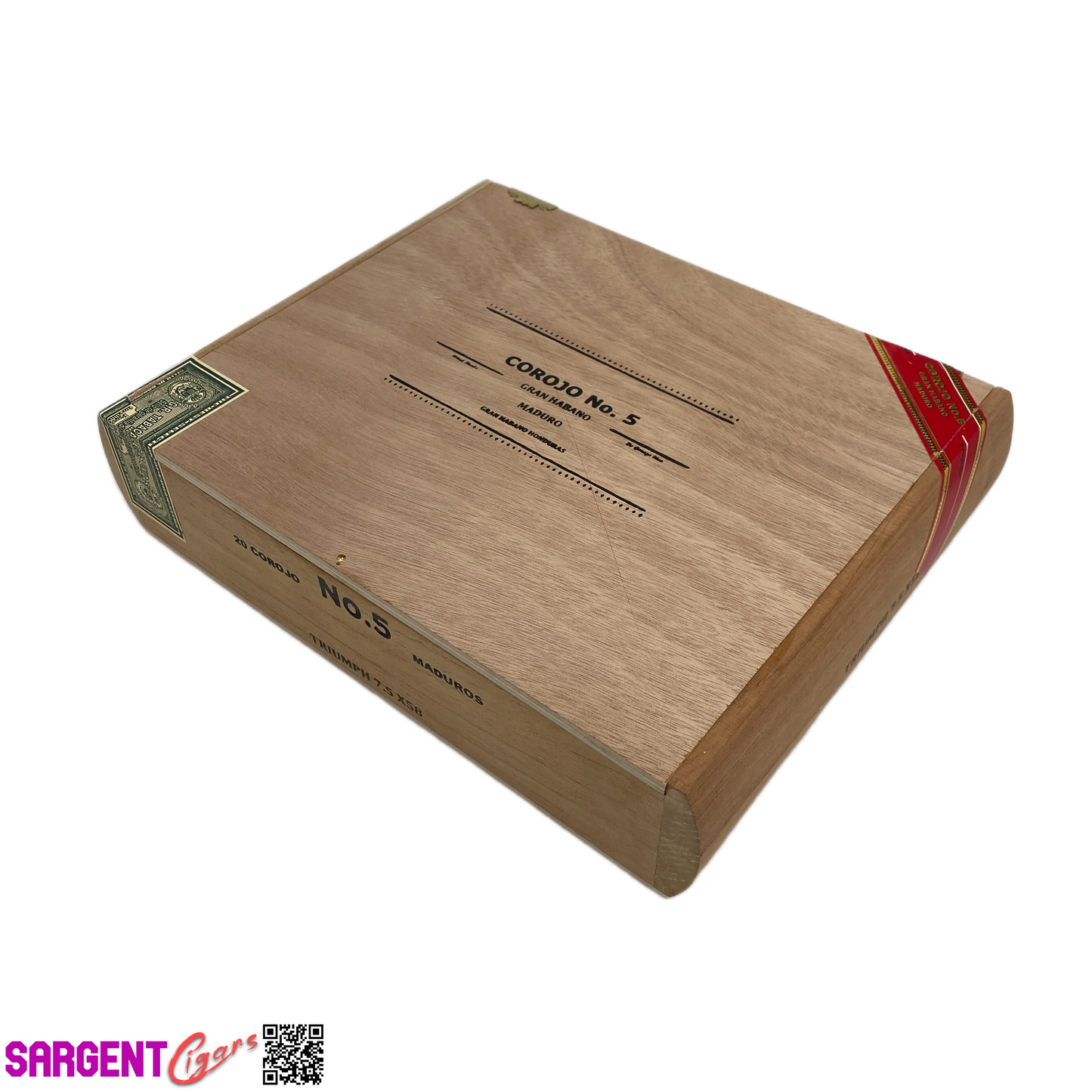 Gran Hab No5 Triumph Empty Wooden Cigar Box 10x8x2.25