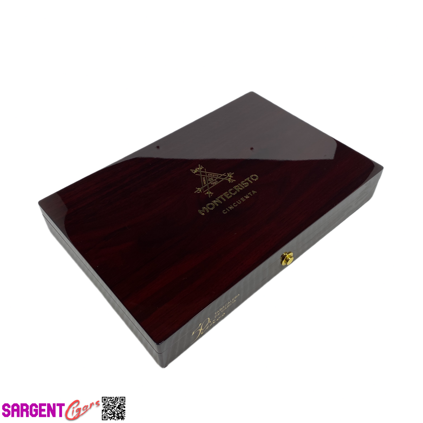 Montecristo Cincuenta Empty Wooden Cigar Box 11.5x7.75x1.75