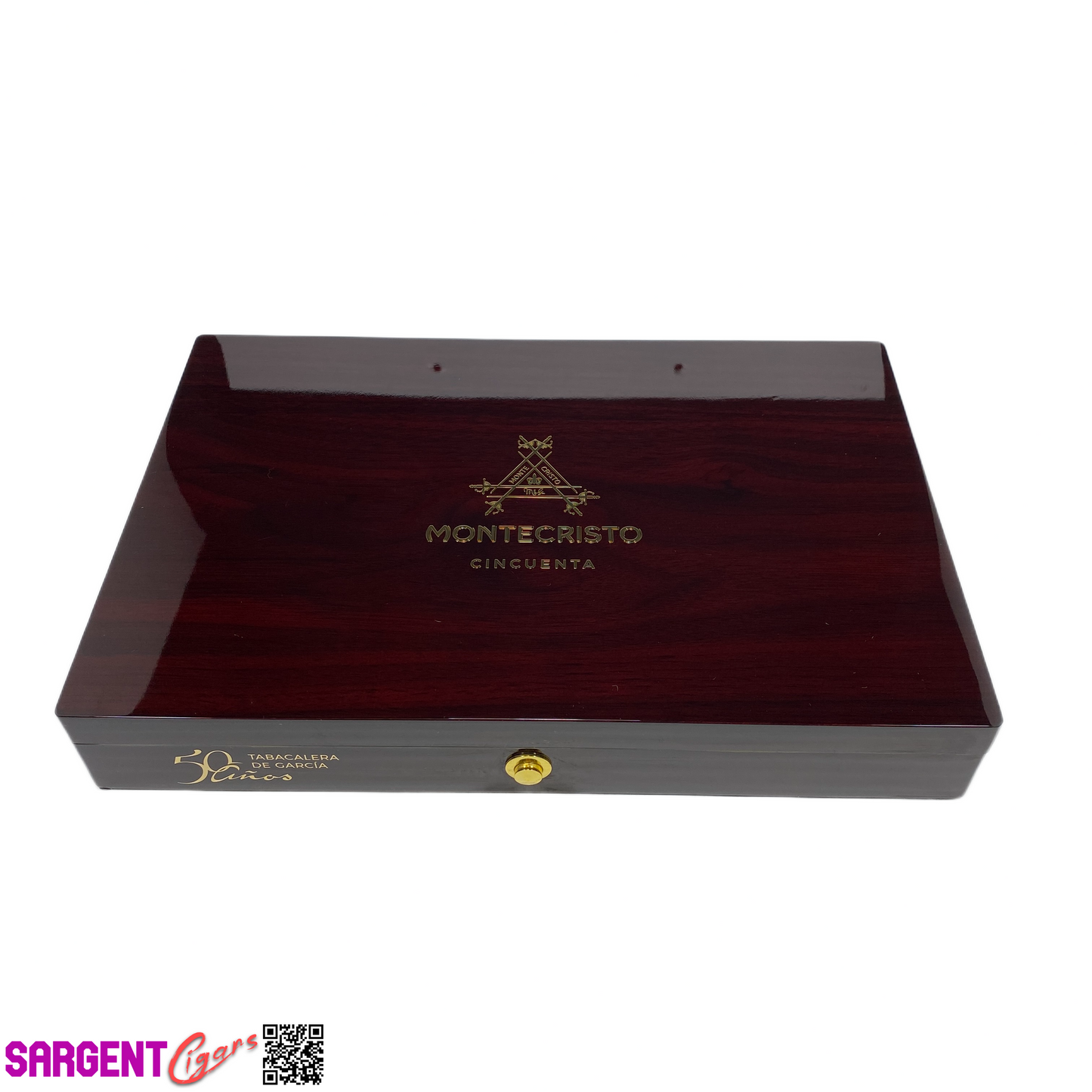 Montecristo Cincuenta Empty Wooden Cigar Box 11.5x7.75x1.75