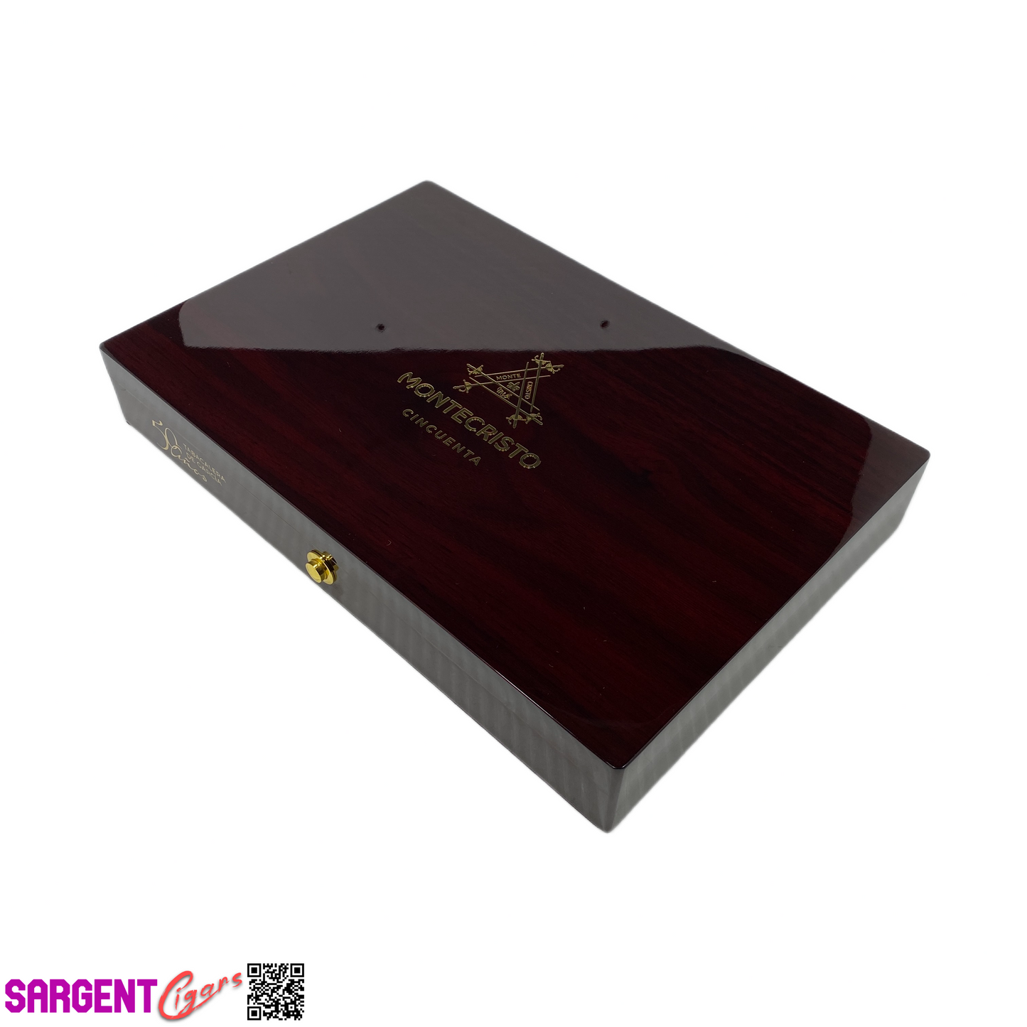 Montecristo Cincuenta Empty Wooden Cigar Box 11.5x7.75x1.75