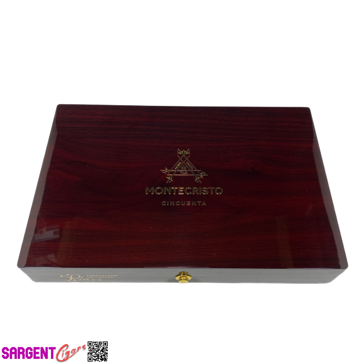 Montecristo Cincuenta Empty Wooden Cigar Box 11.5x7.75x1.75
