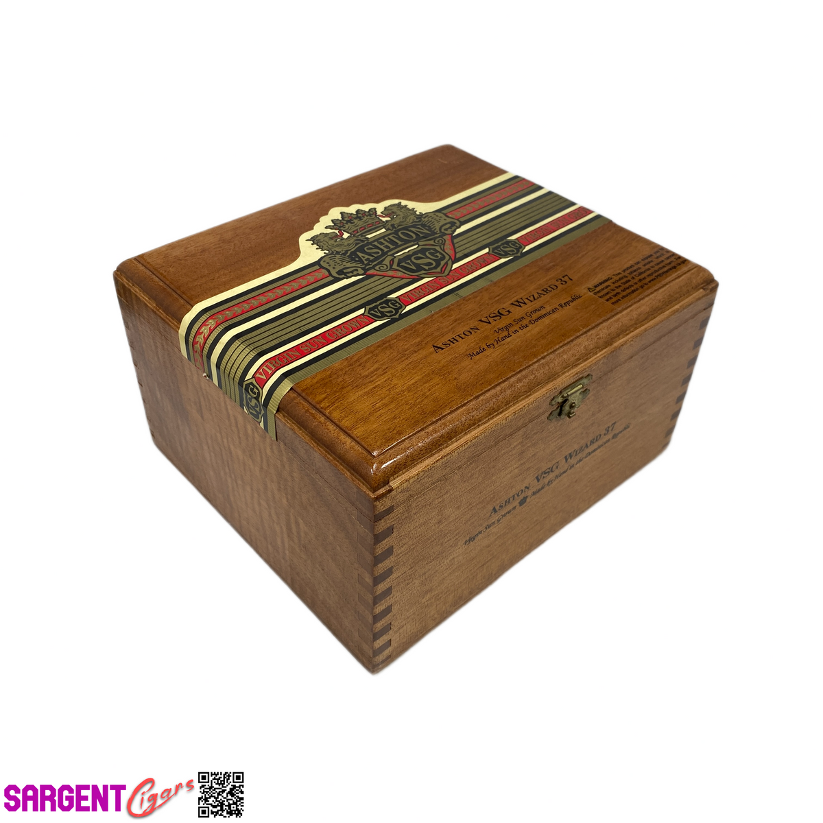 Ashton VSG Wizard Empty Wooden Cigar Box 8x7.25x4.5 (1)