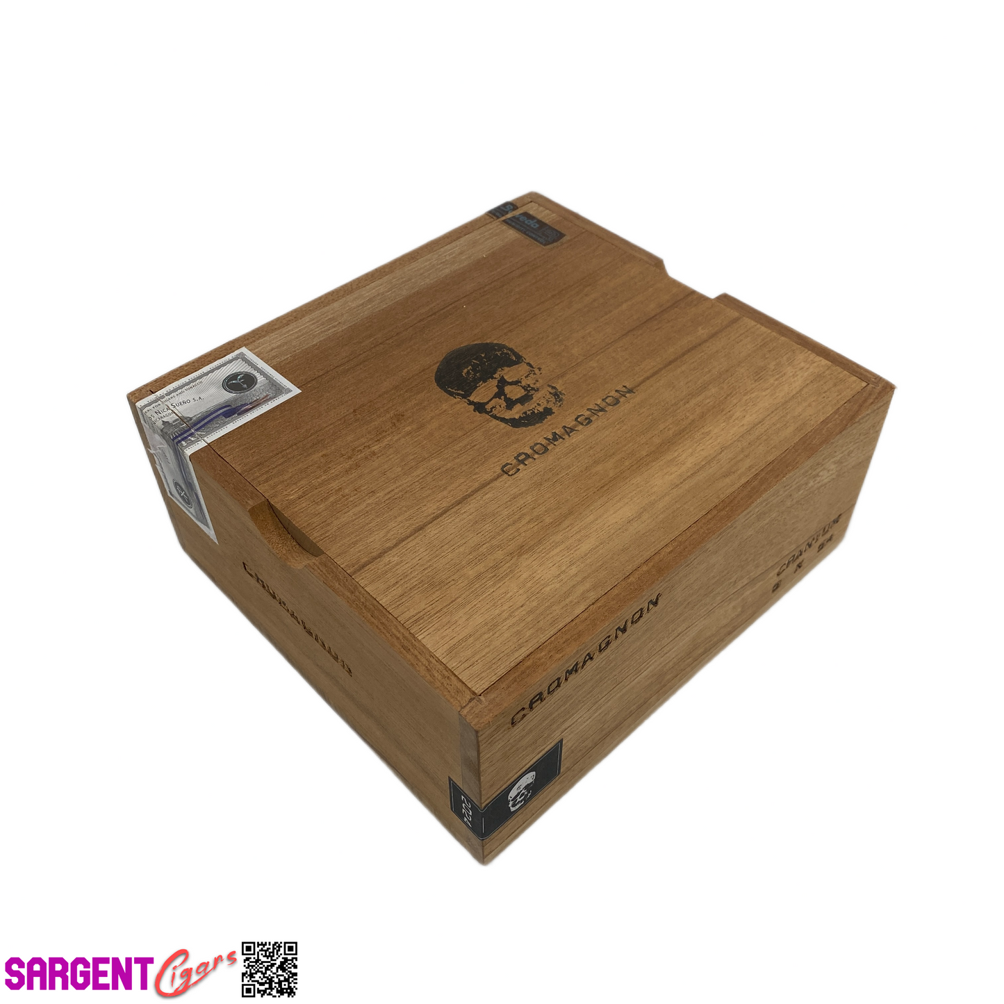 RomaCraft Cromagnon Cranium Empty Wooden Cigar Box 8x7.5x3.5