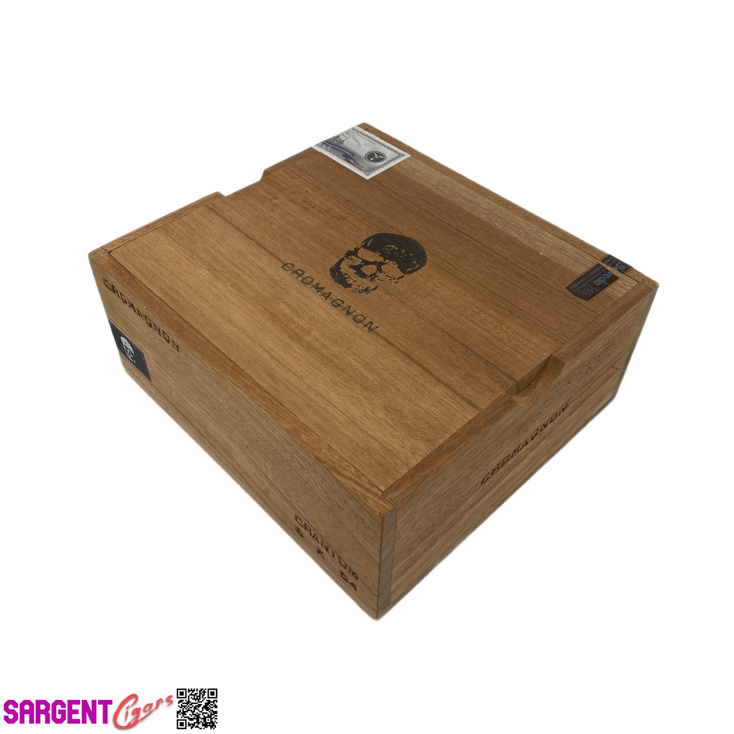 RomaCraft Cromagnon Cranium Empty Wooden Cigar Box 8x7.5x3.5