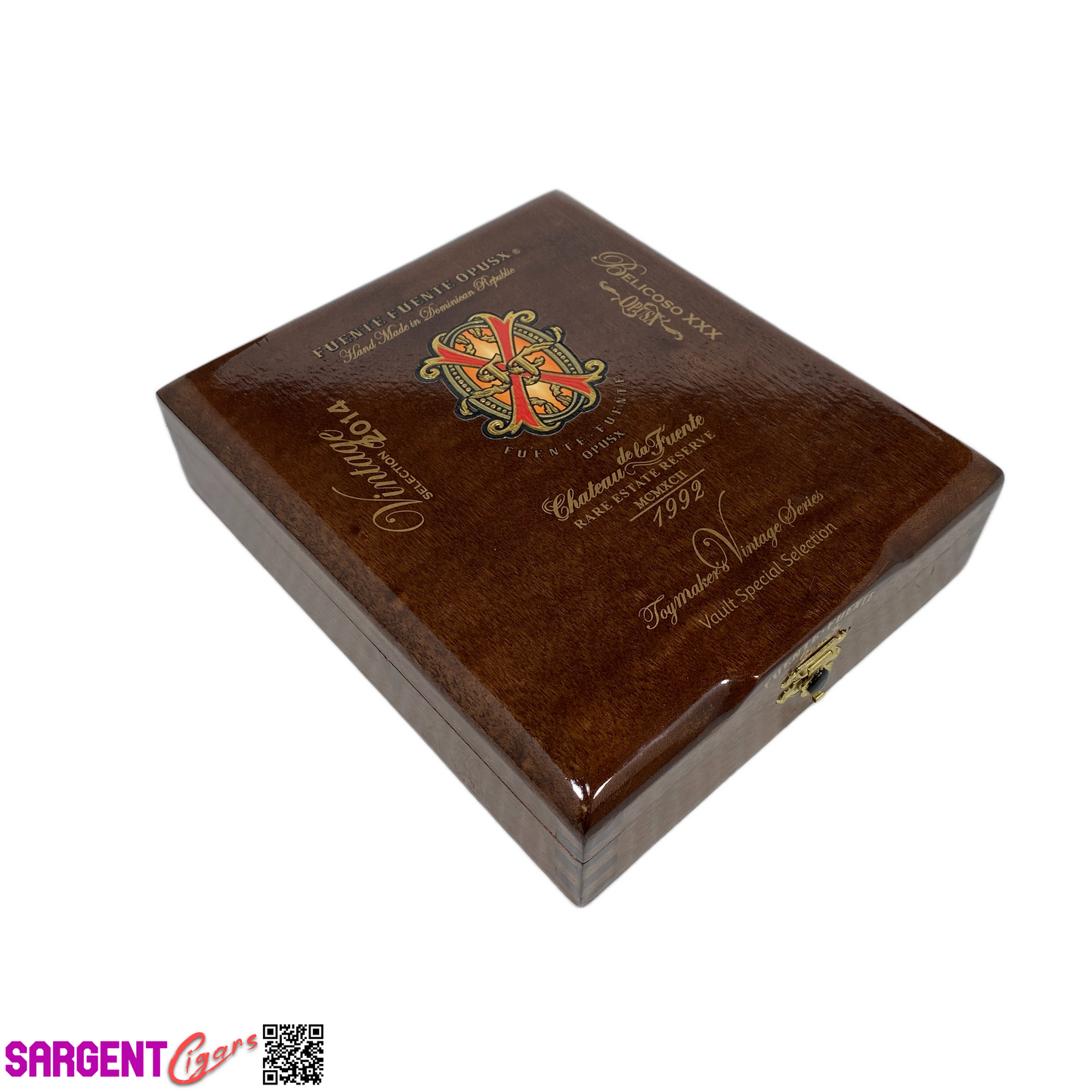 Arturo Fuente Opus X Belicoso XXX Empty Wooden Cigar Box 6.5x7.5x2