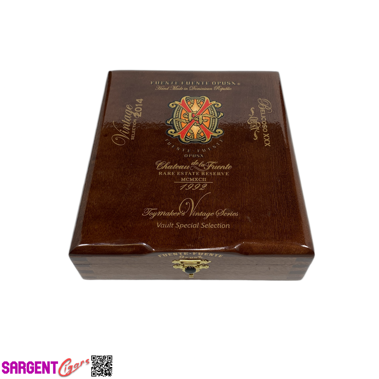 Arturo Fuente Opus X Belicoso XXX Empty Wooden Cigar Box 6.5x7.5x2