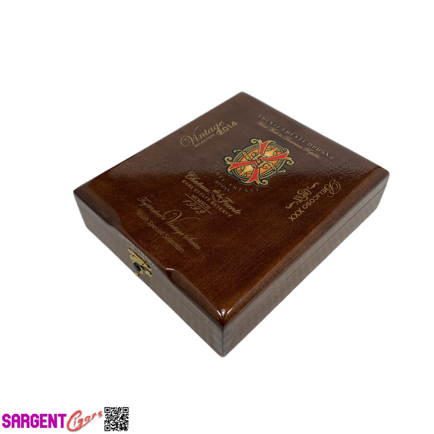 Arturo Fuente Opus X Belicoso XXX Empty Wooden Cigar Box 6.5x7.5x2