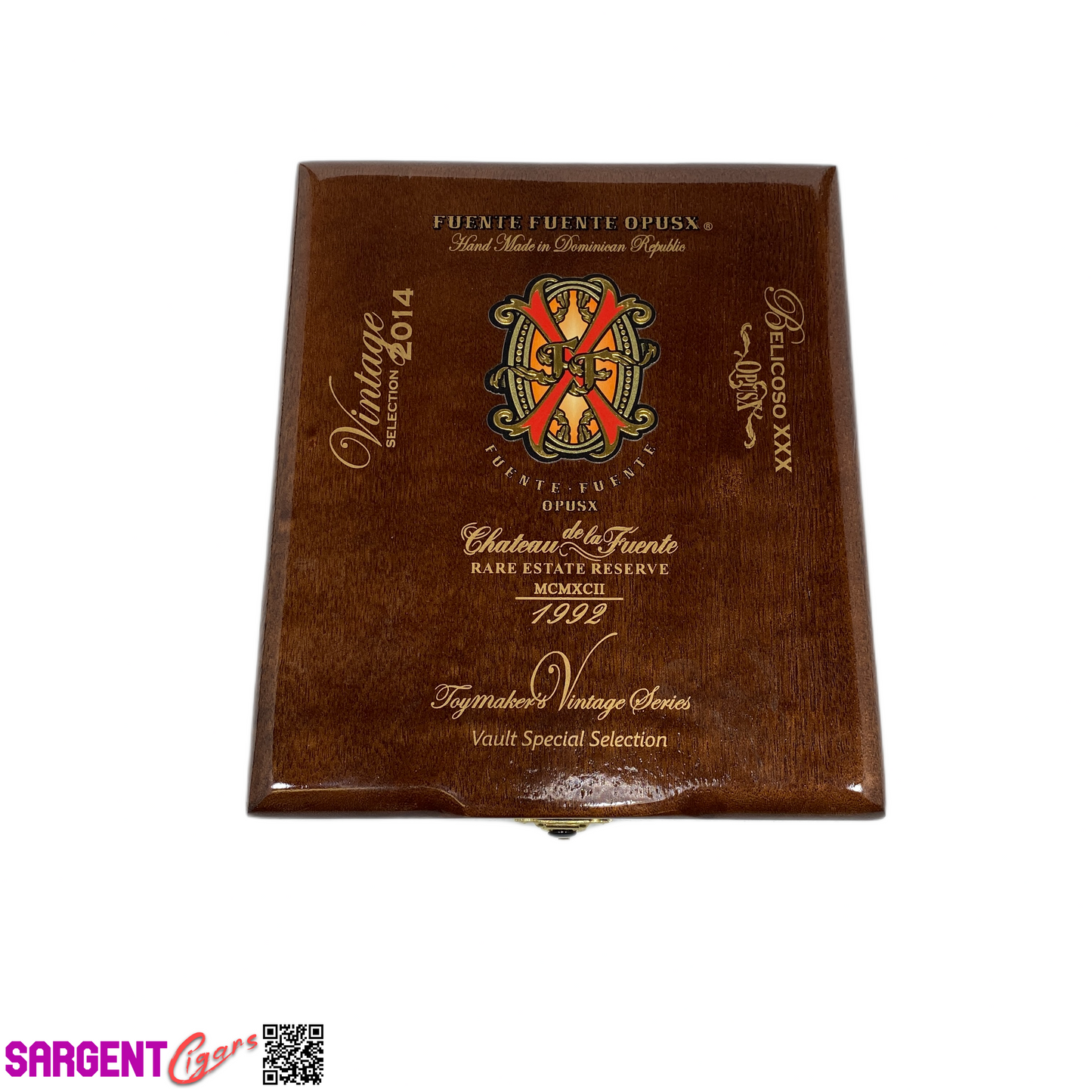 Arturo Fuente Opus X Belicoso XXX Empty Wooden Cigar Box 6.5x7.5x2