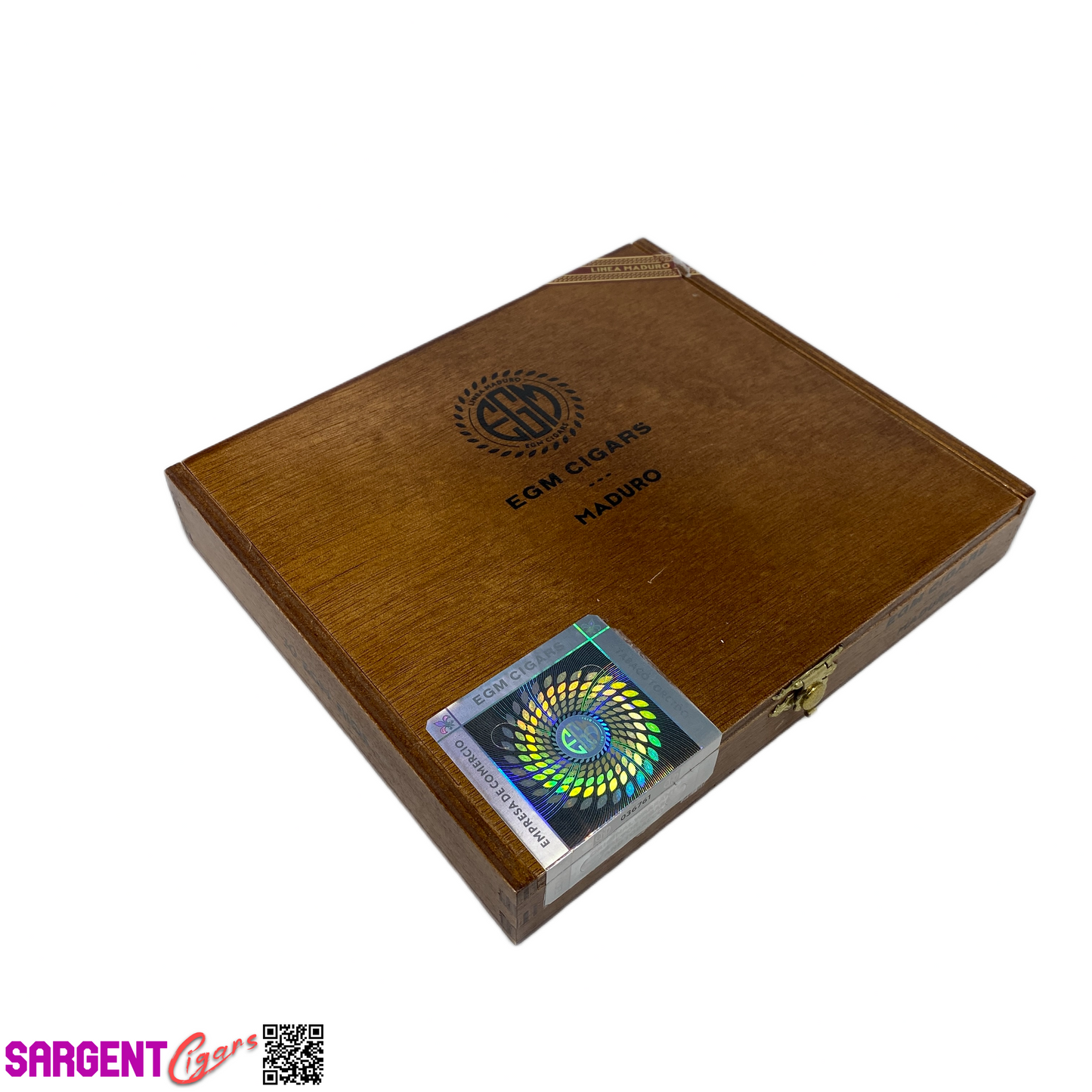 EGM Maduro Rios Empty Wooden Cigar Box 7.75x6.75x1.25