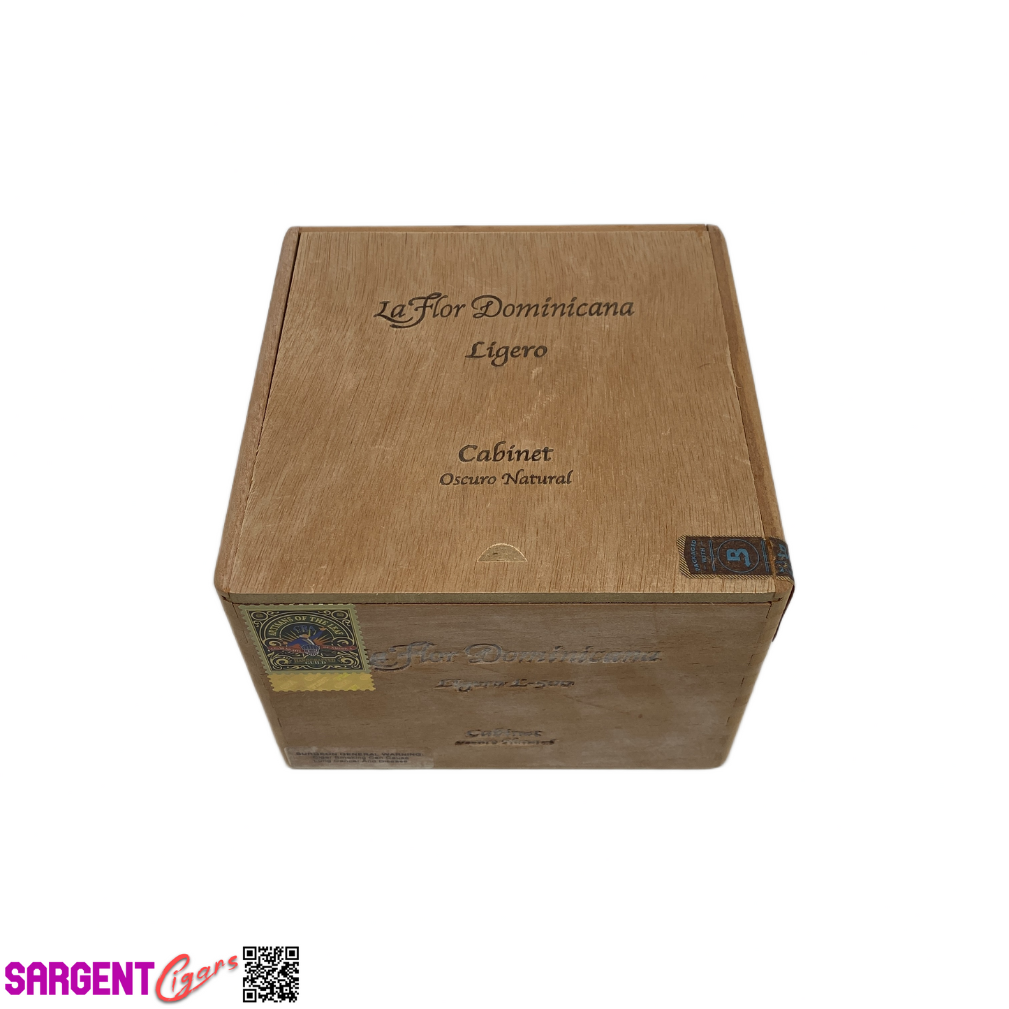 LFD Ligero L500 Empty Wooden Cigar Box 6.5x6.5x4.5