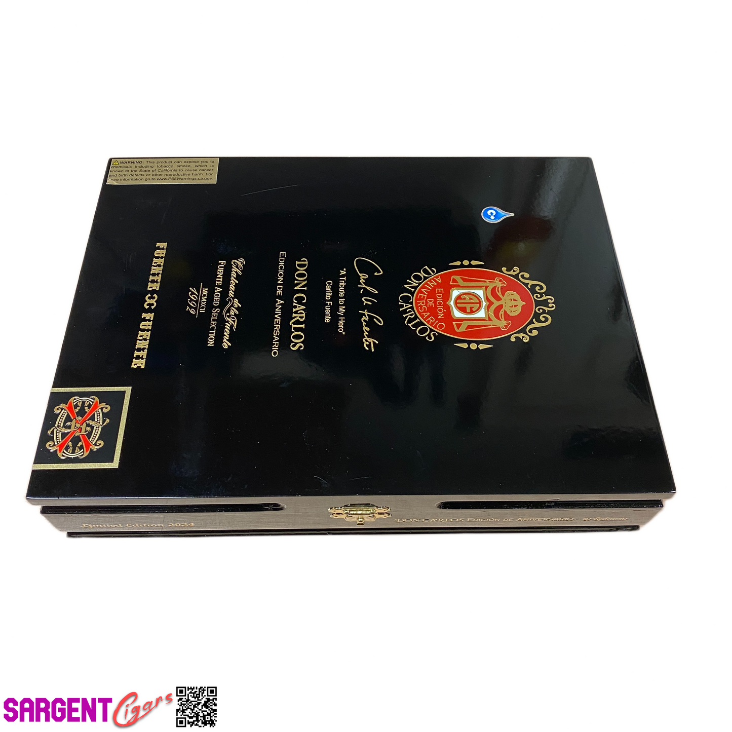 Arturo Fuente Don Carlos Anniversary Robusto Empty Wooden Cigar Box 7.5x10.25x2