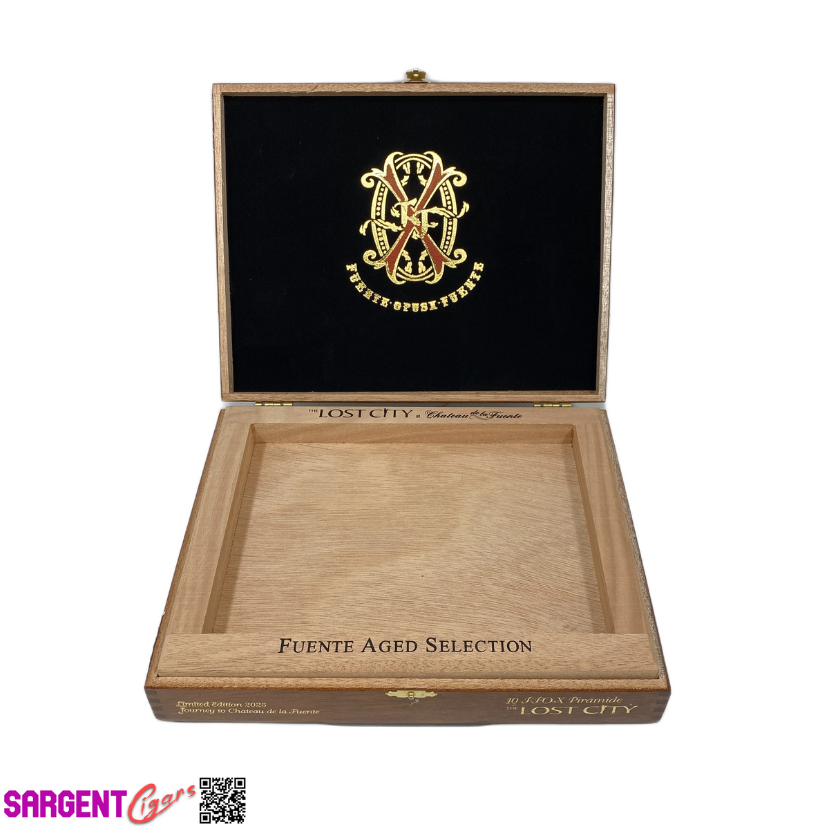 Arturo Fuente Lost City Piramide Empty Wooden Cigar Box 10.5x8.25x2.25