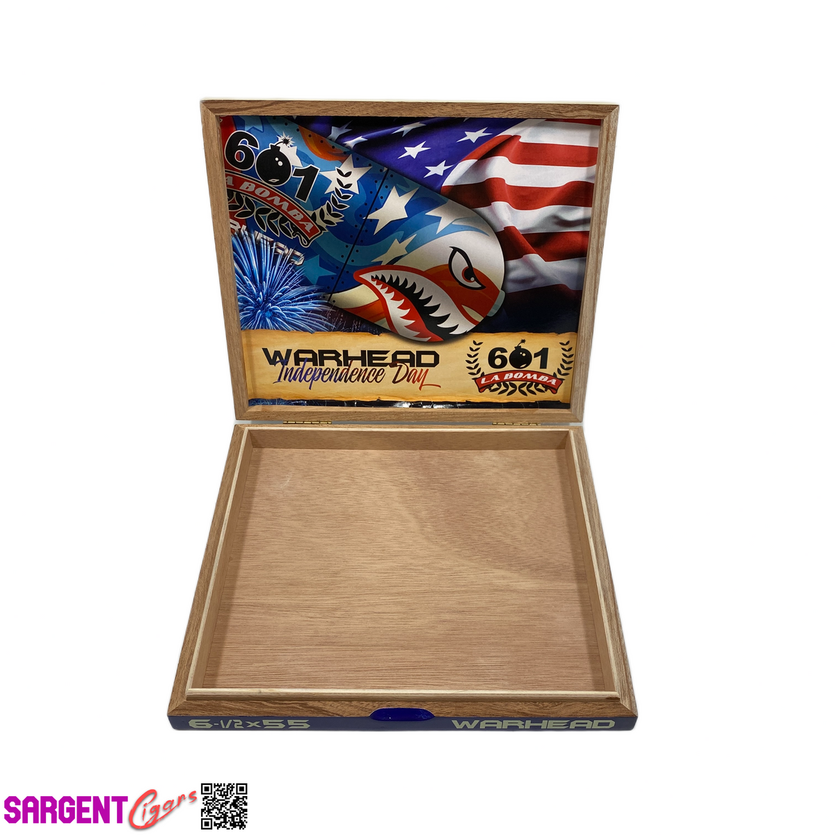 Espinosa Warhead 2025 Empty Wooden Cigar Box 8.5x7.5x1