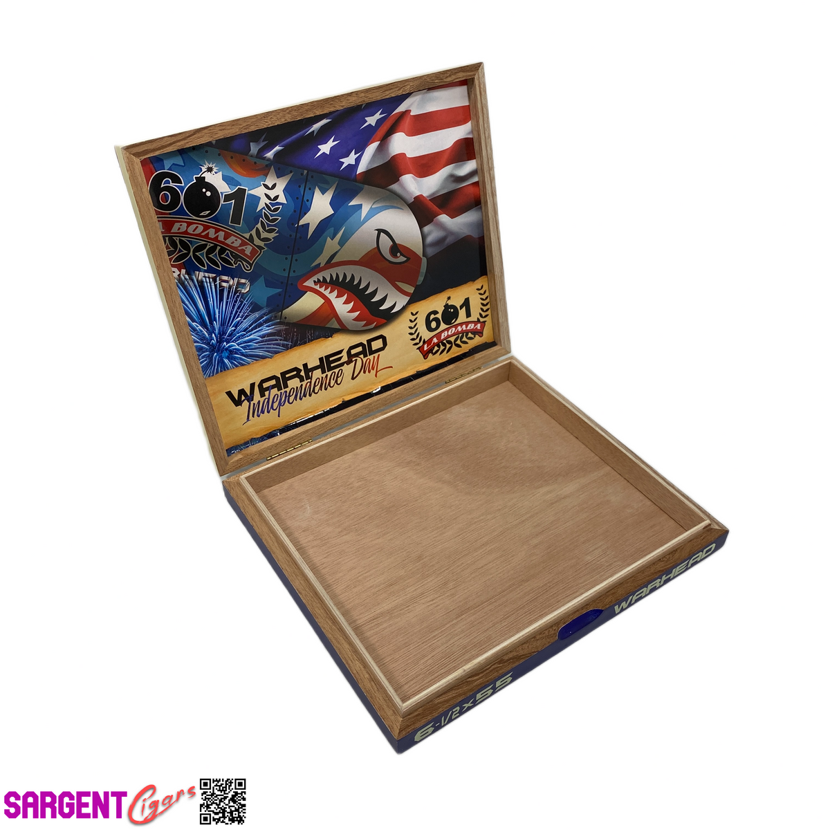 Espinosa Warhead 2025 Empty Wooden Cigar Box 8.5x7.5x1