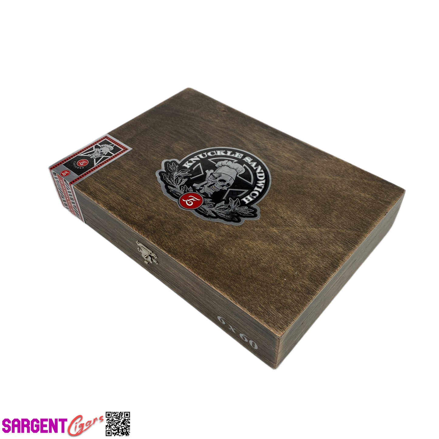 Guy Fieri Knuckle Sandwich Hab Gordo Empty Wooden Cigar Box 10x7x2