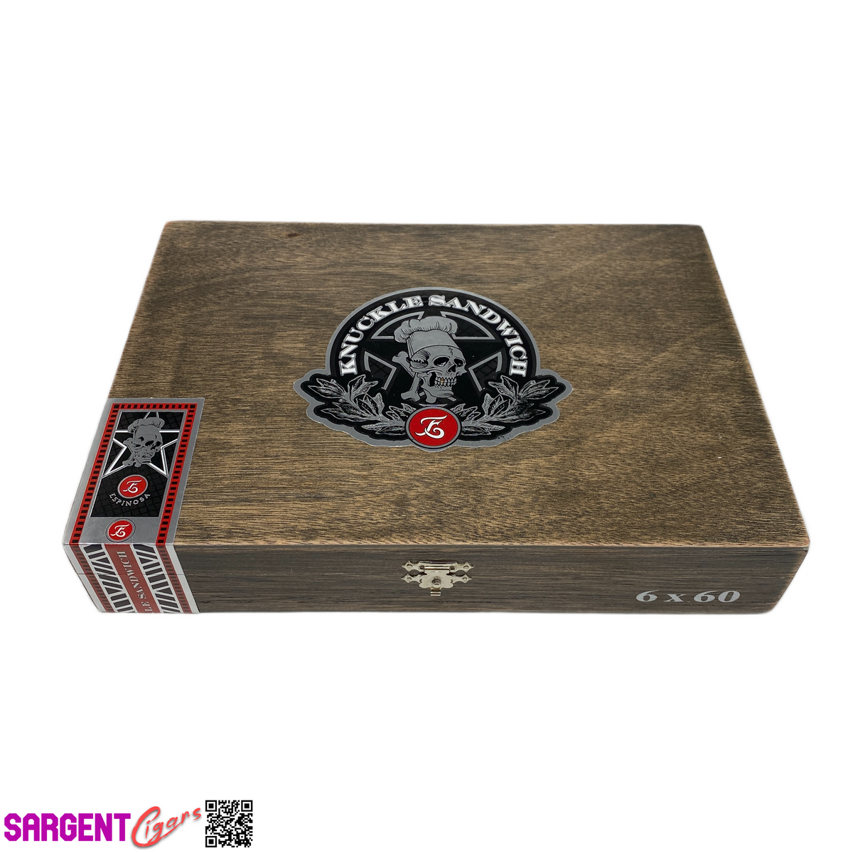 Guy Fieri Knuckle Sandwich Hab Gordo Empty Wooden Cigar Box 10x7x2