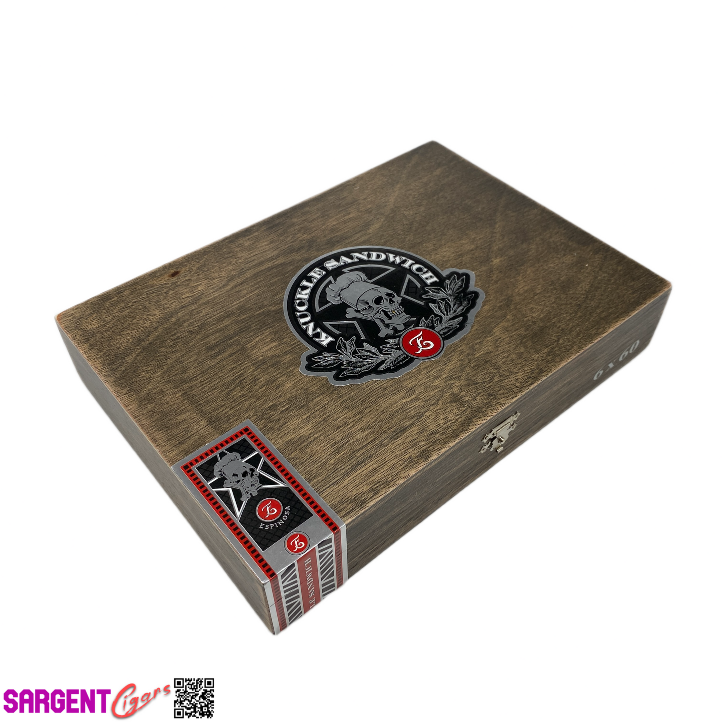 Guy Fieri Knuckle Sandwich Hab Gordo Empty Wooden Cigar Box 10x7x2