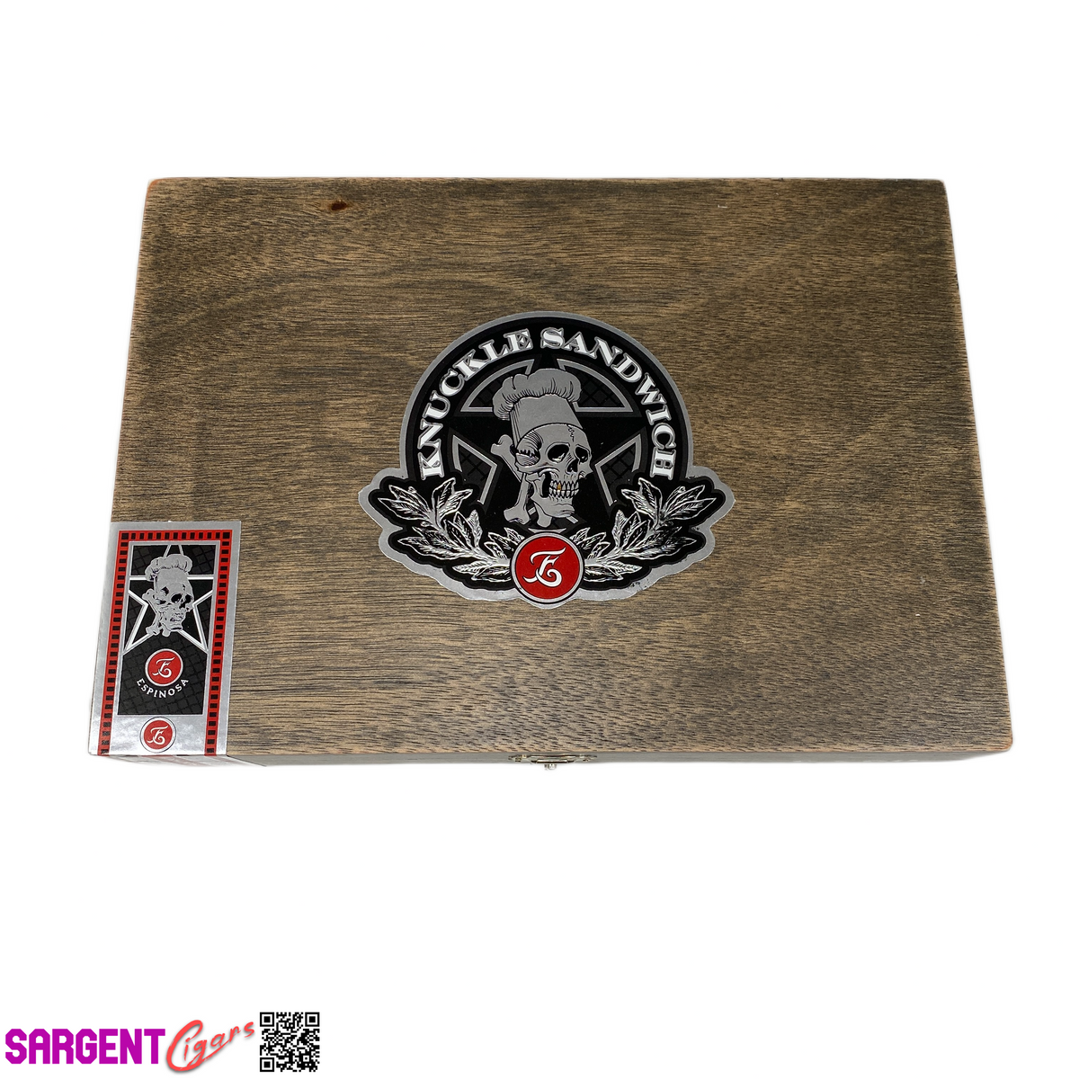 Guy Fieri Knuckle Sandwich Hab Gordo Empty Wooden Cigar Box 10x7x2