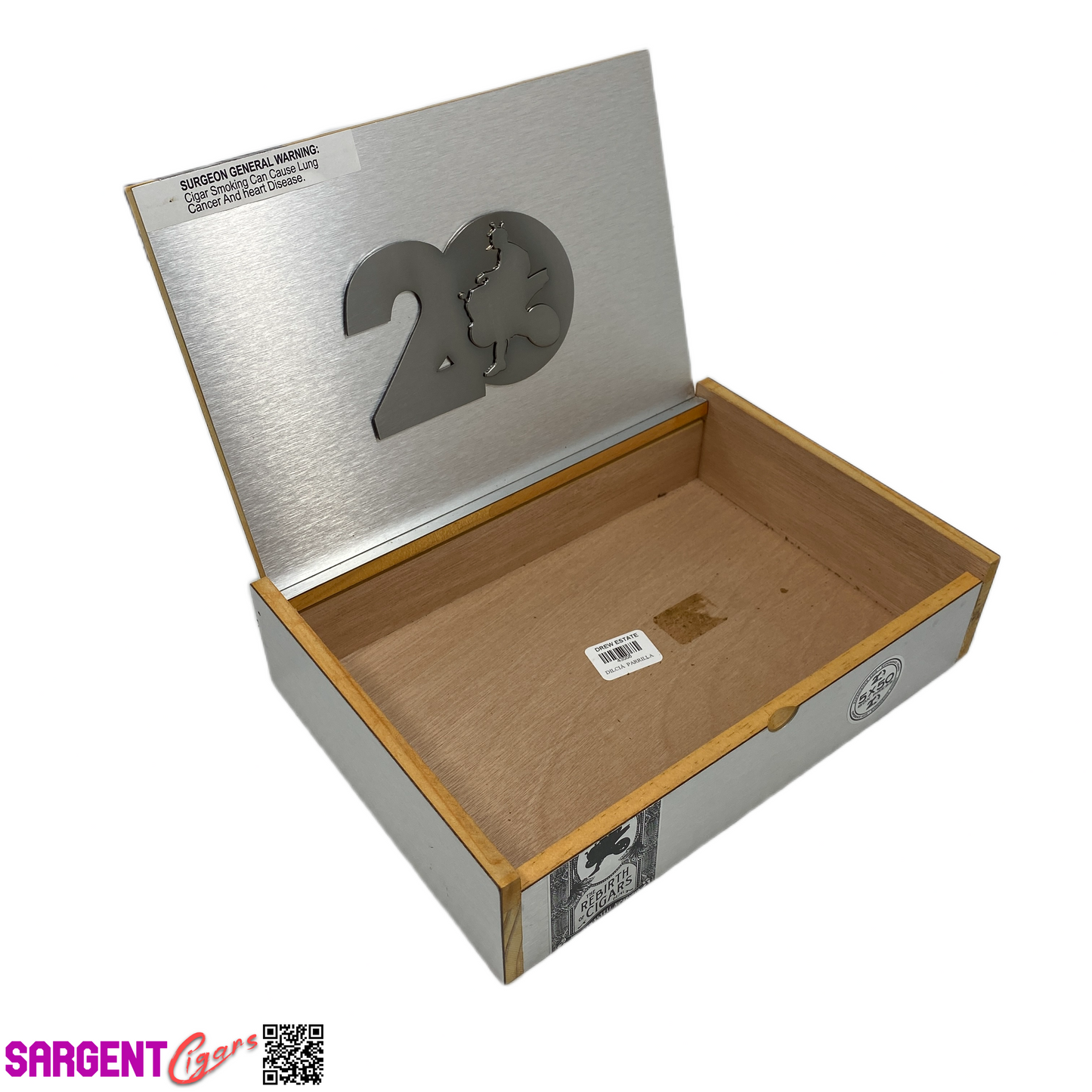 Acid 20th Anniversary Robusto Empty Wooden Cigar Box 10.25x7x2.5