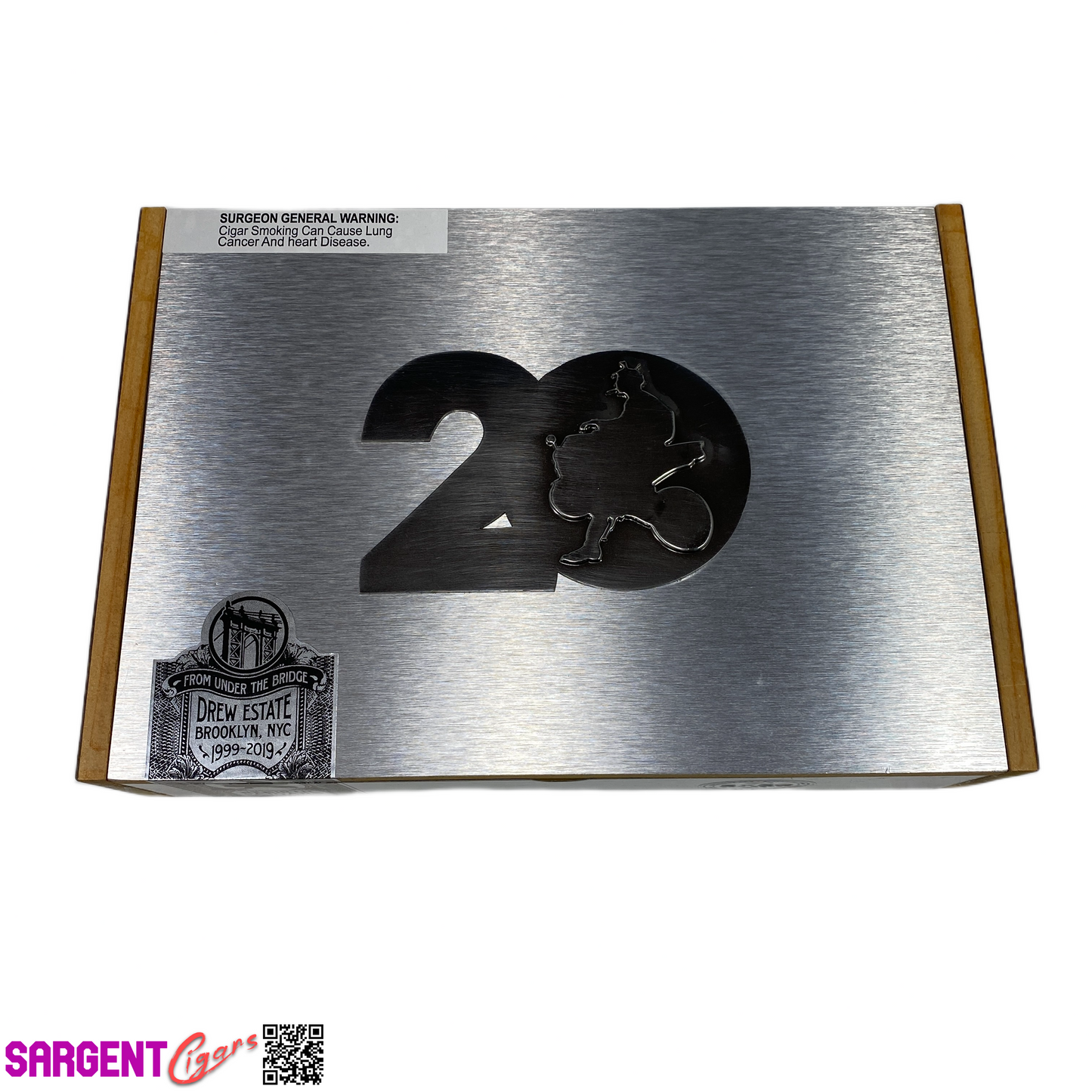 Acid 20th Anniversary Robusto Empty Wooden Cigar Box 10.25x7x2.5