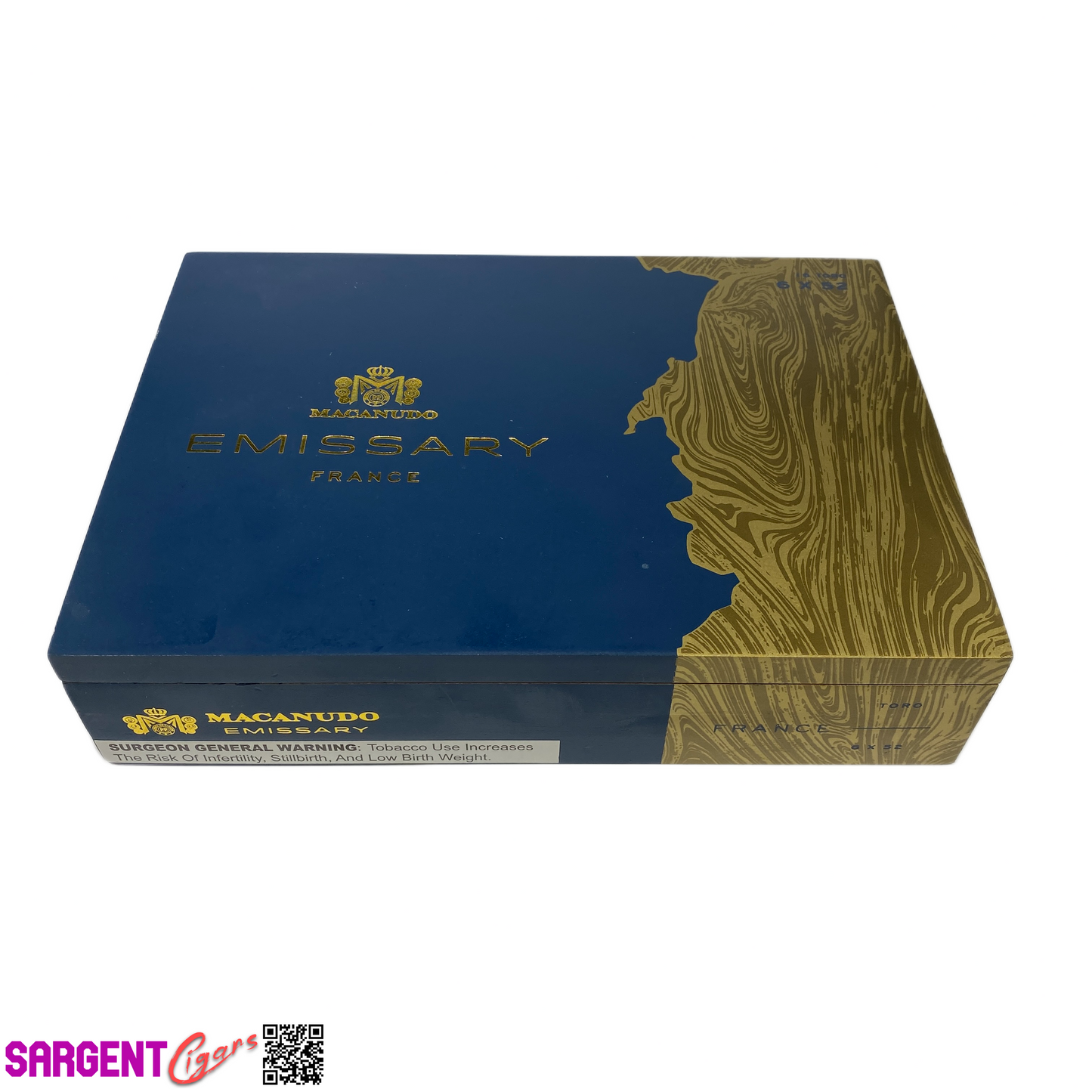 Macanudo Emissary Toro Empty Wooden Cigar Box 10x7x2.25