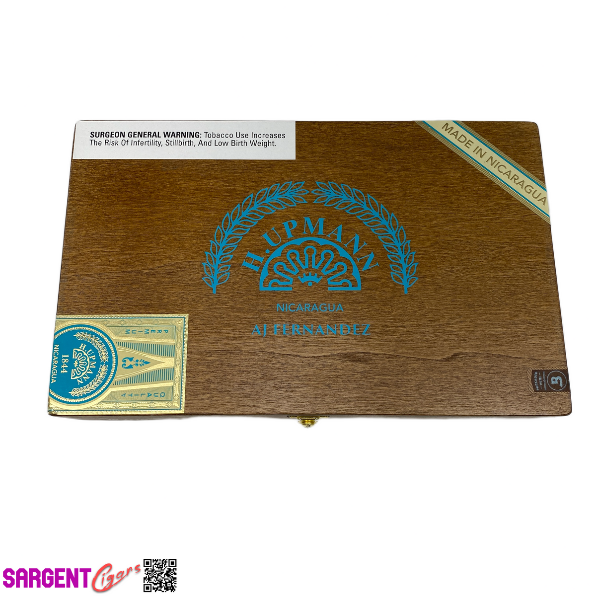 H Upmann Nicaragua Toro Tubo Empty Wooden Cigar Box 12x7.5x2.5