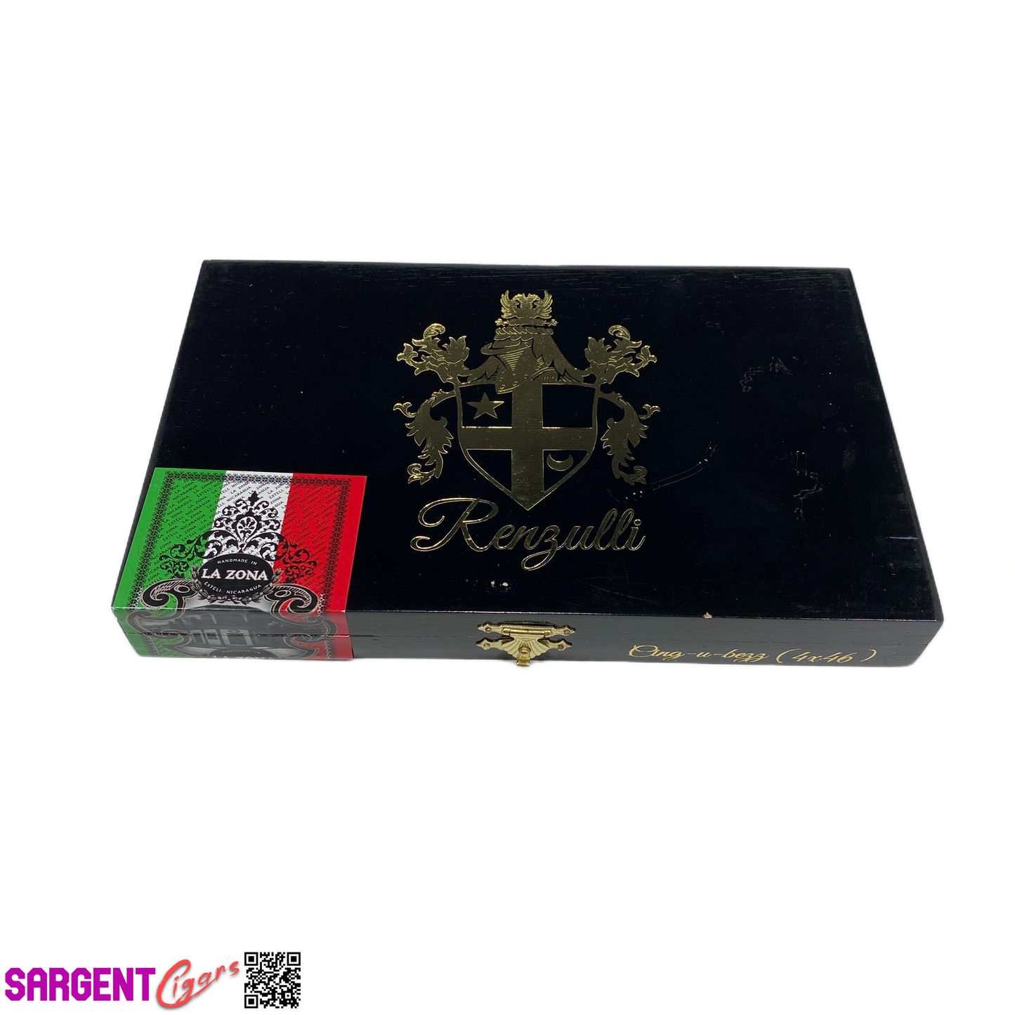 Renzulli Empty Wooden Cigar Box 8x5x1