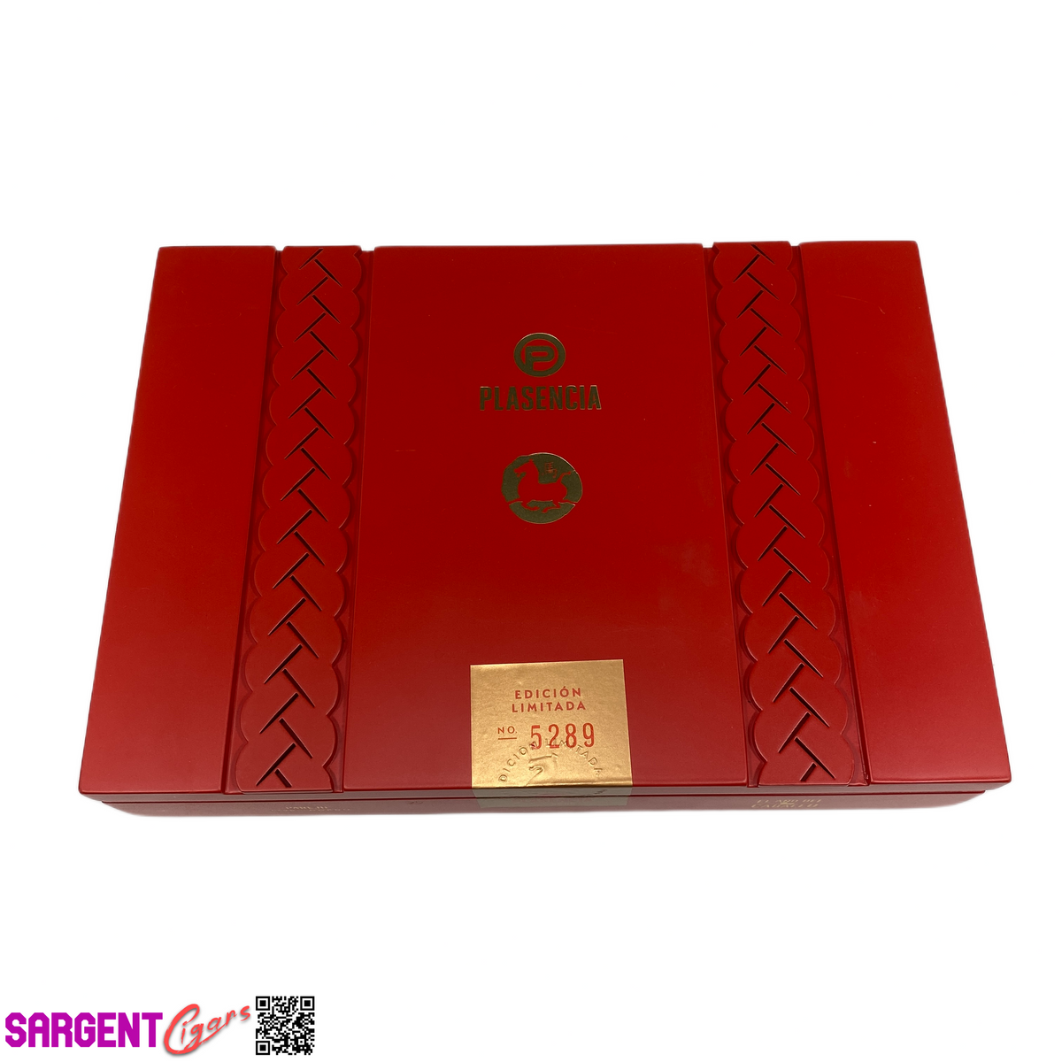 Plasencia El Ano Del Caballo Empty Wooden Cigar Box 12.5x9x2.5