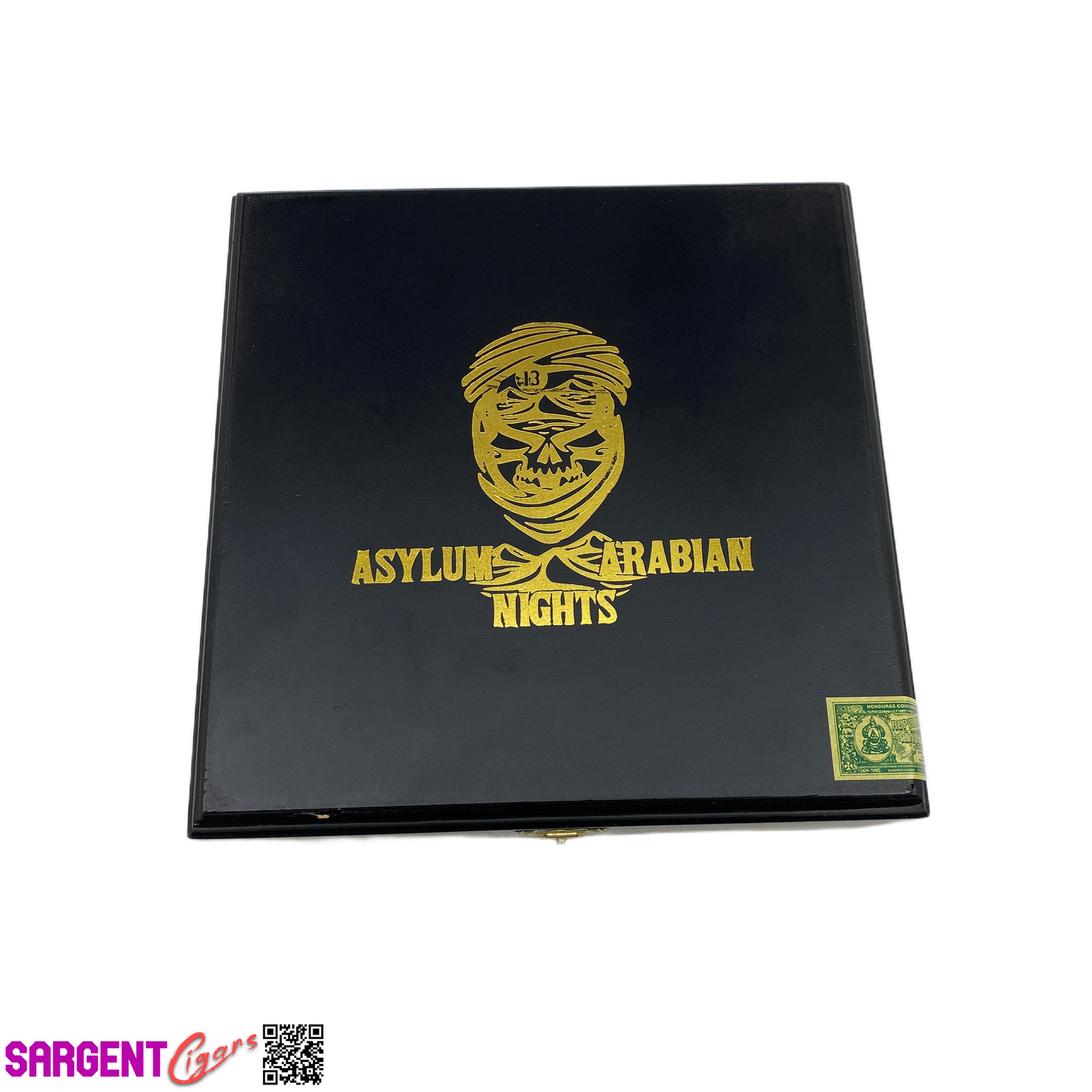Asylum 13 Arabian Nights 7x70 Empty Wooden Cigar Box 8x8x2.5