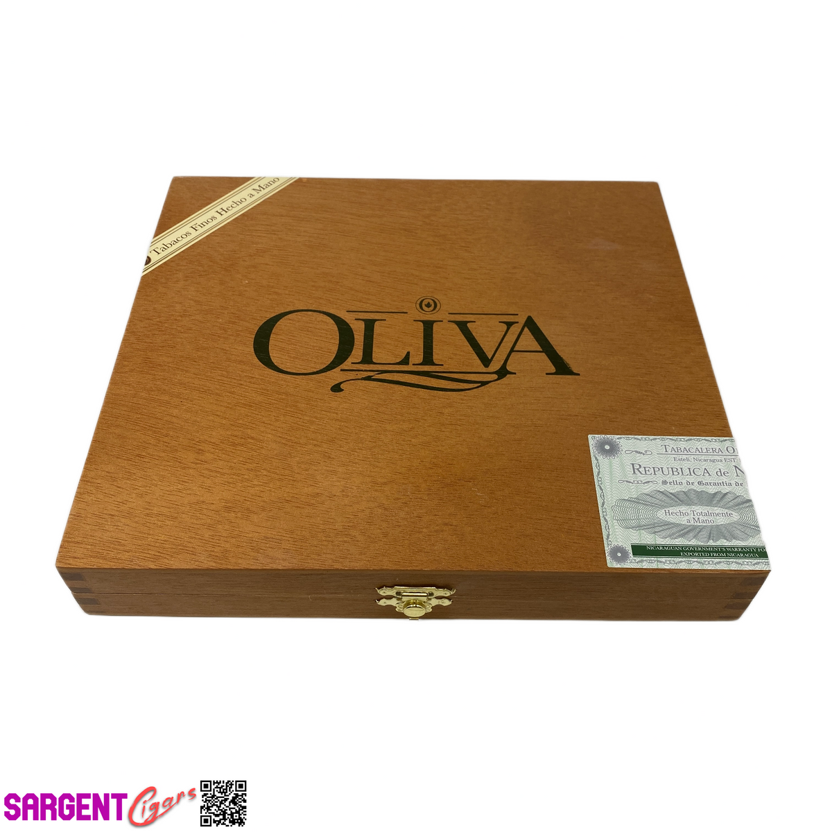 Oliva Sampler Empty Wooden Cigar Box 9.25x8.25x1.5