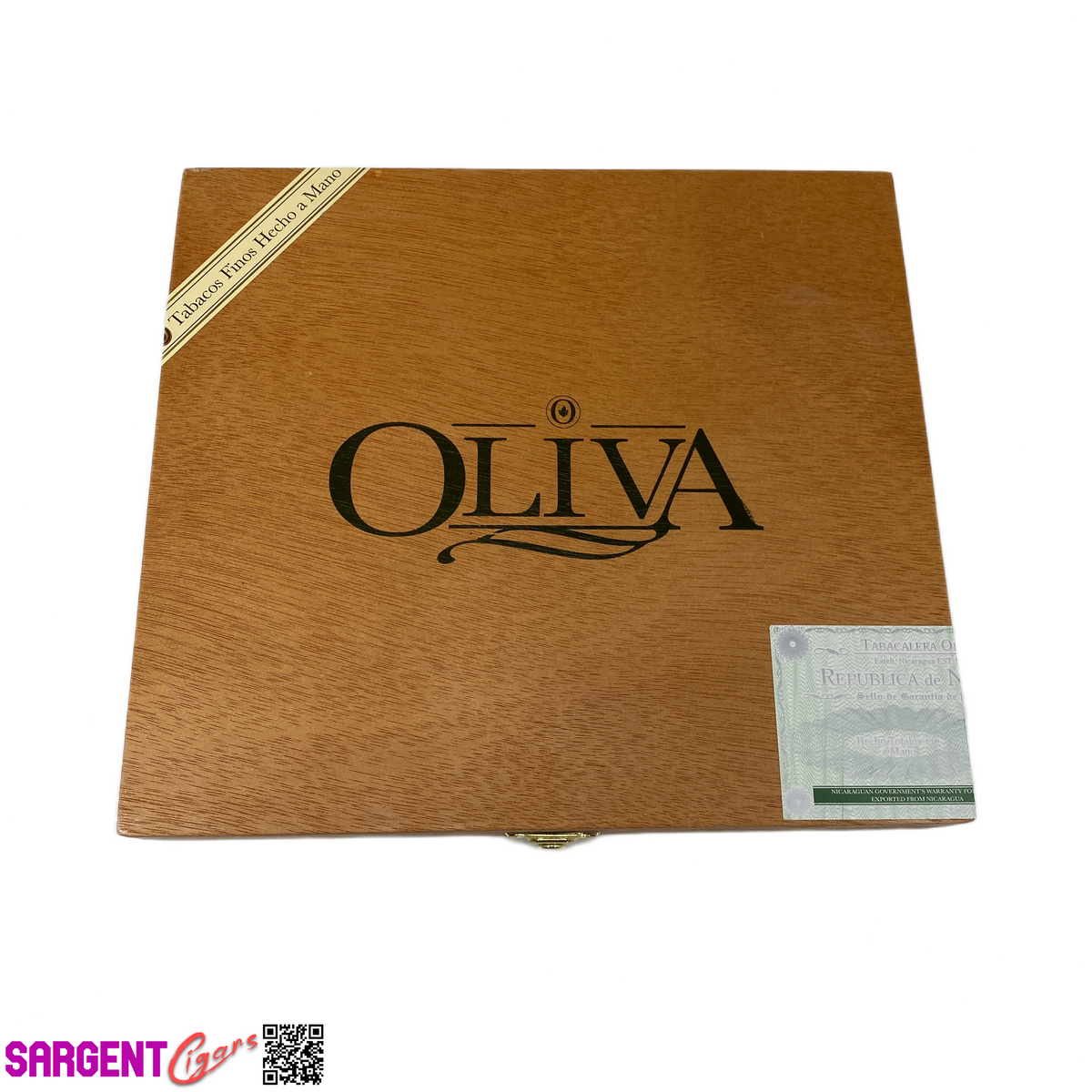Oliva Sampler Empty Wooden Cigar Box 9.25x8.25x1.5
