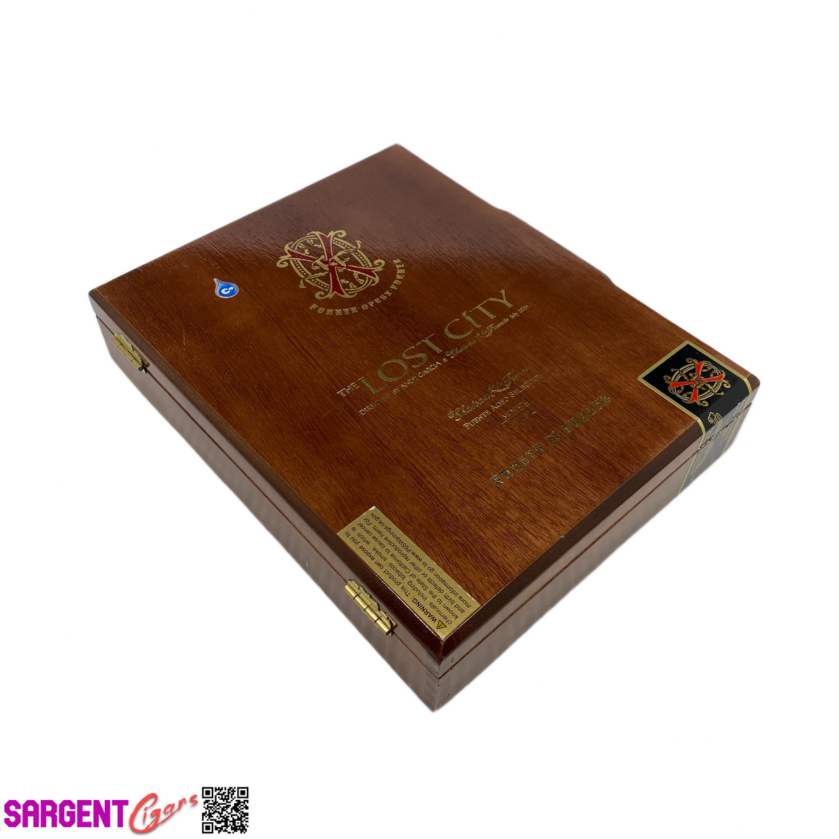 Arturo Fuente Lost City Robusto Empty Wooden Cigar Box 10x8x2.25