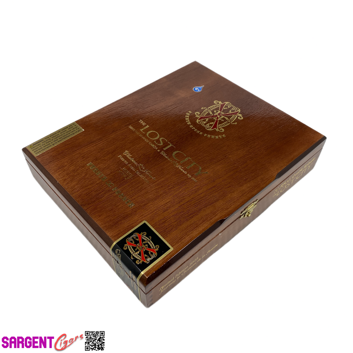 Arturo Fuente Lost City Robusto Empty Wooden Cigar Box 10x8x2.25