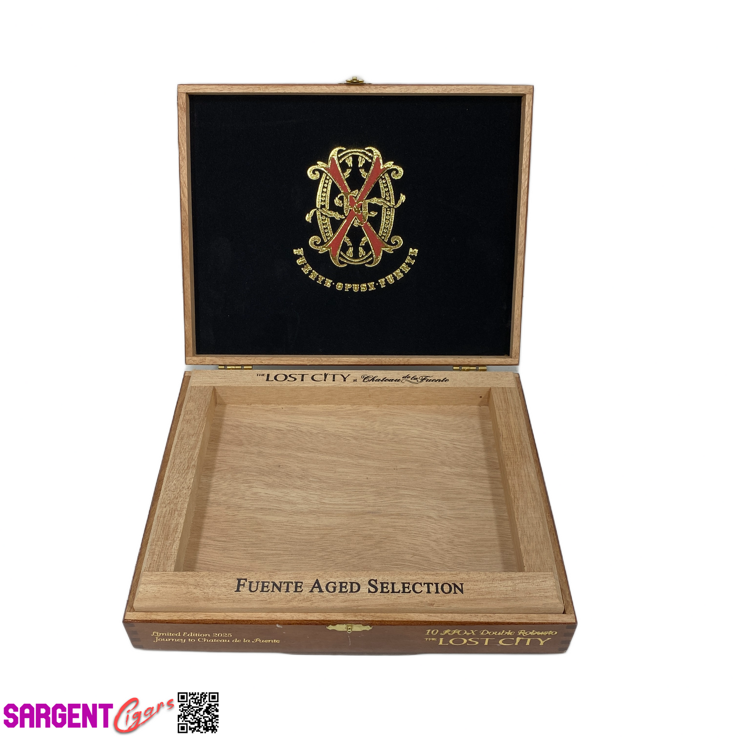 Arturo Fuente Lost City Robusto Empty Wooden Cigar Box 10x8x2.25