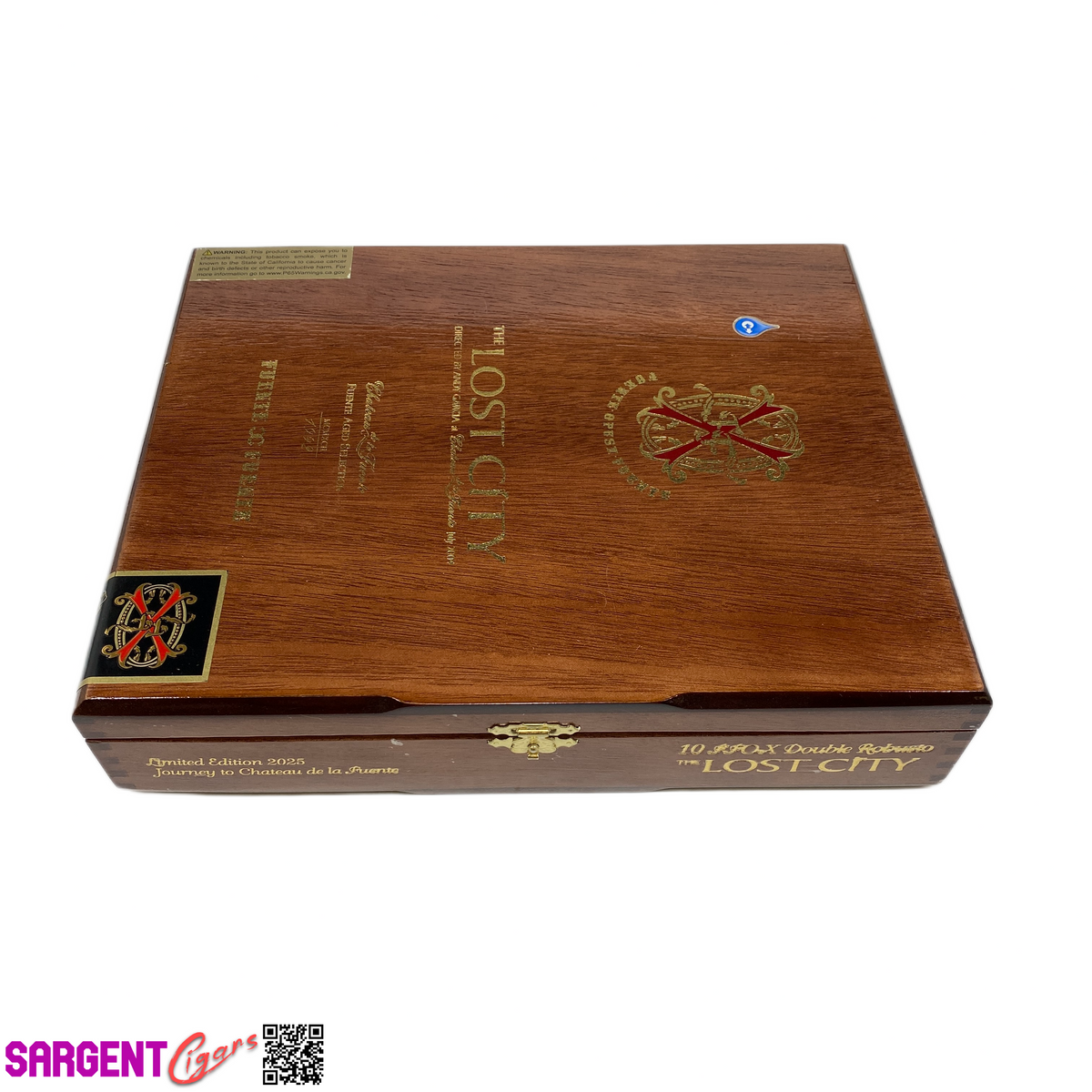 Arturo Fuente Lost City Robusto Empty Wooden Cigar Box 10x8x2.25