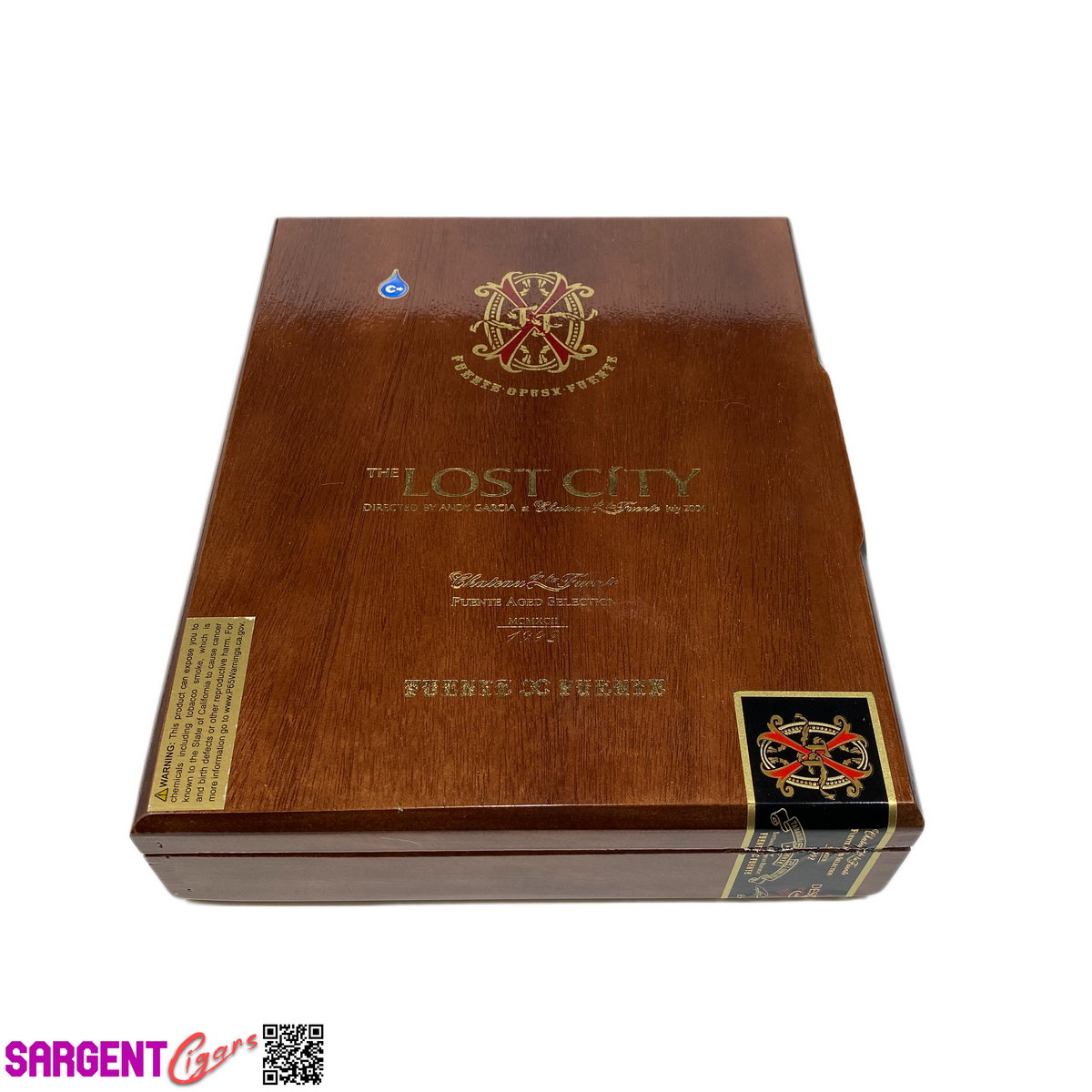 Arturo Fuente Lost City Robusto Empty Wooden Cigar Box 10x8x2.25