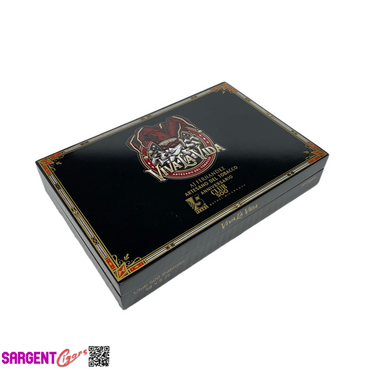 Viva La Vida Jester Sabroso Empty Wooden Cigar Box 10x6.5x1.75