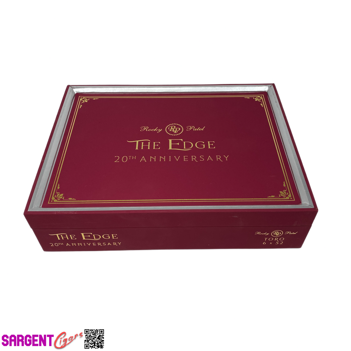 Rocky Patel Edge 20th Toro Empty Wooden Cigar Box 9.25x7.25x2.25